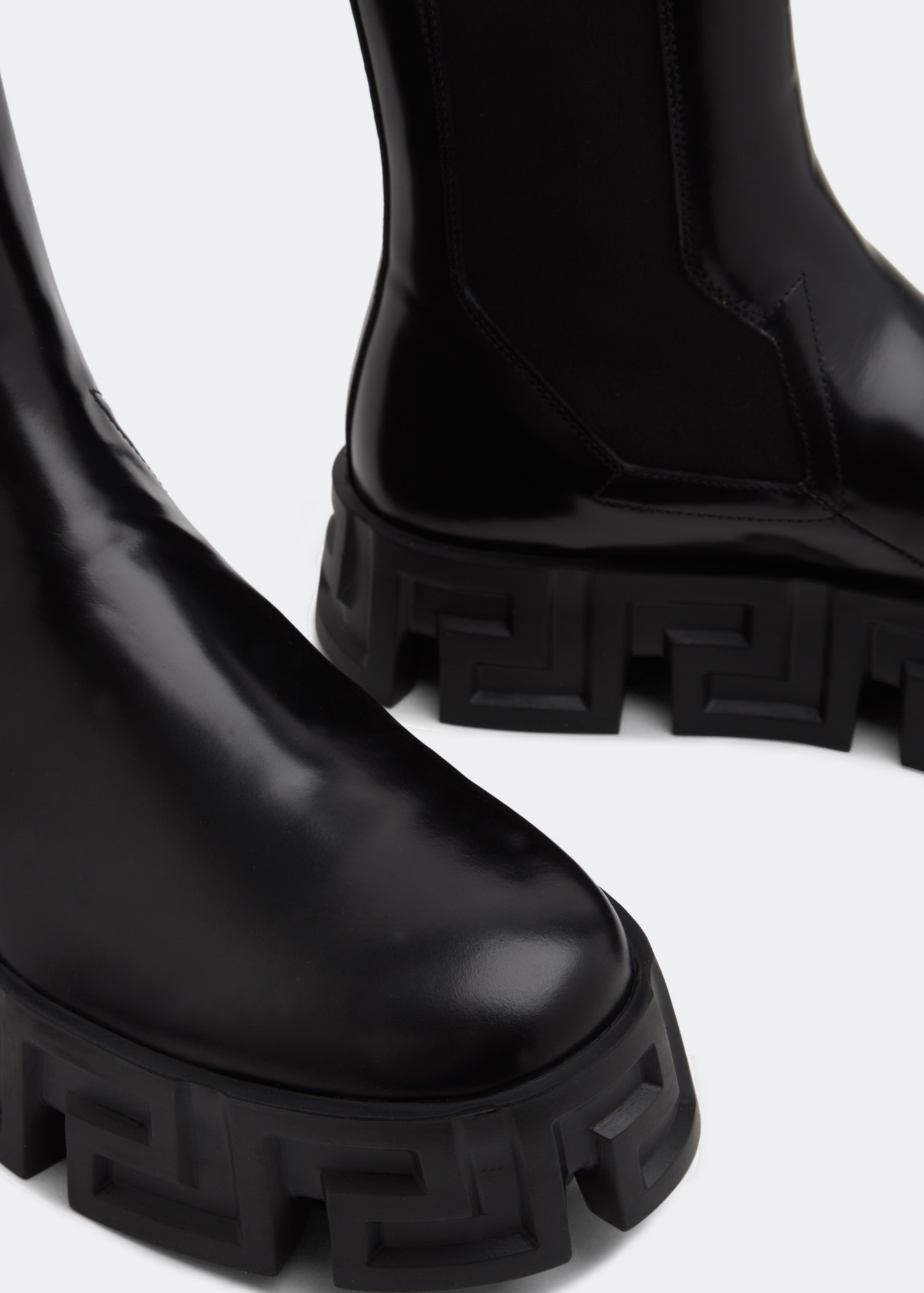 

Greca Labyrinth Chelsea boots, Black