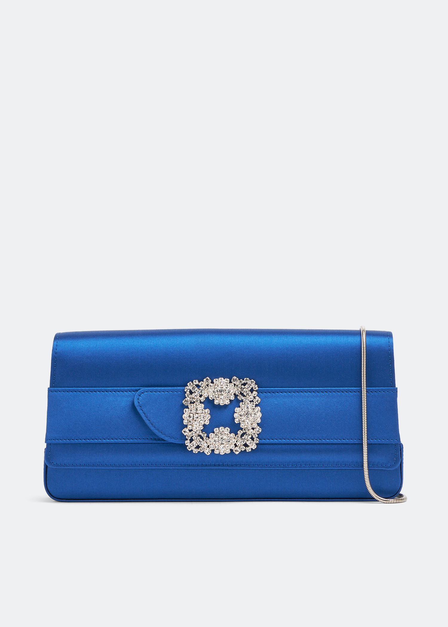 

Gothisi satin clutch, Blue