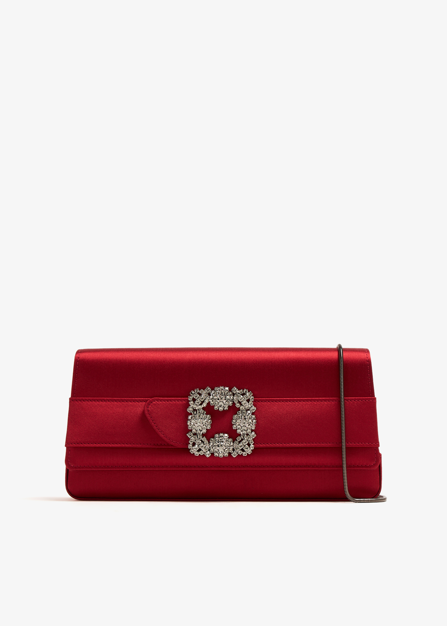 

Gothisi satin clutch, Red