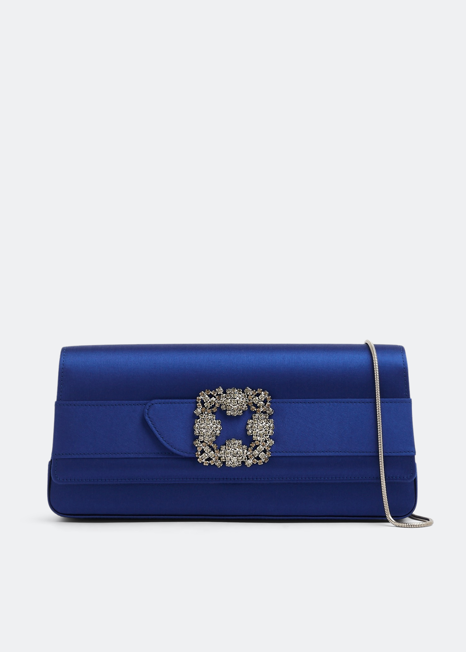 

Gothisi satin clutch, Blue