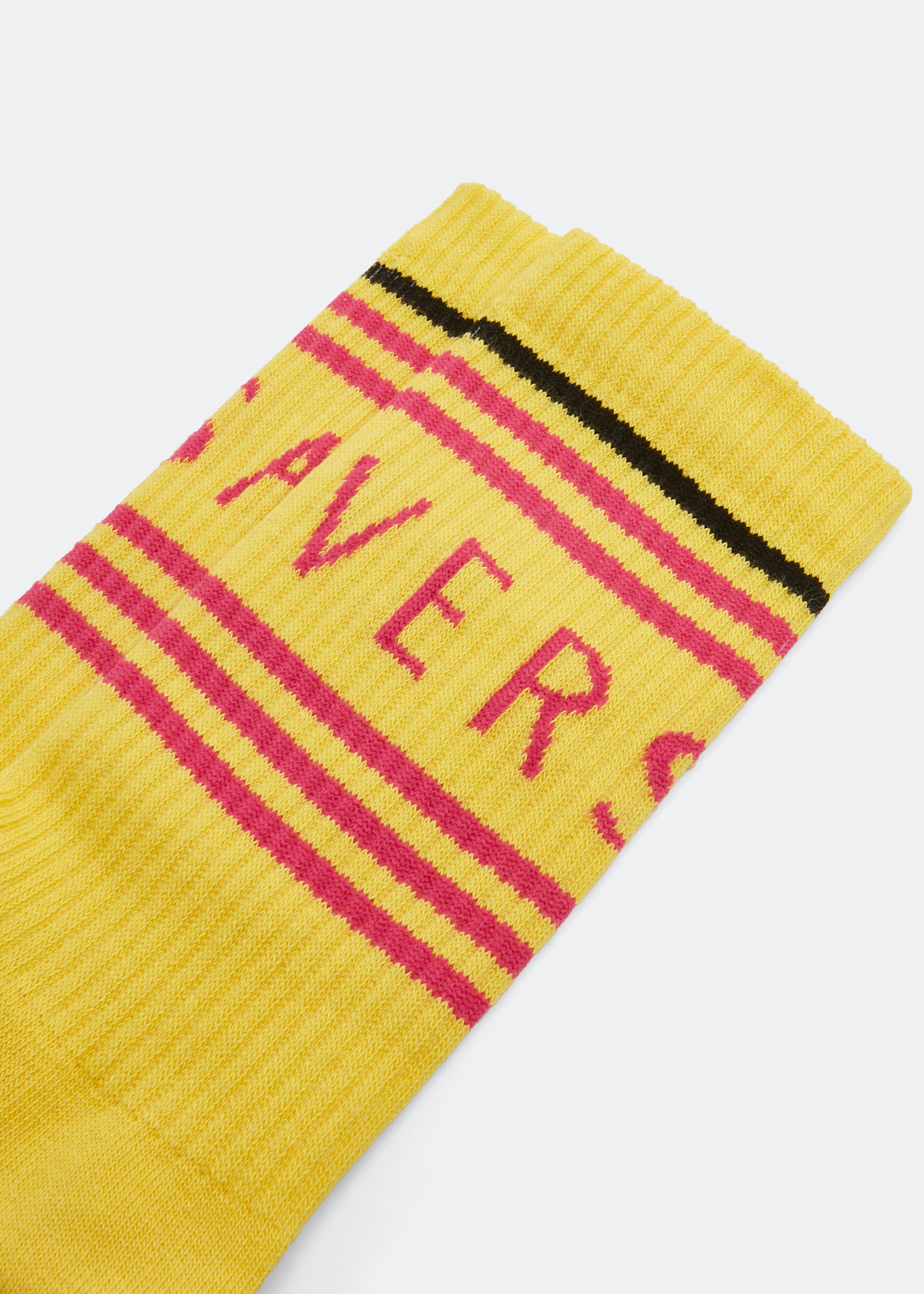 

1990s vintage logo socks, Yellow