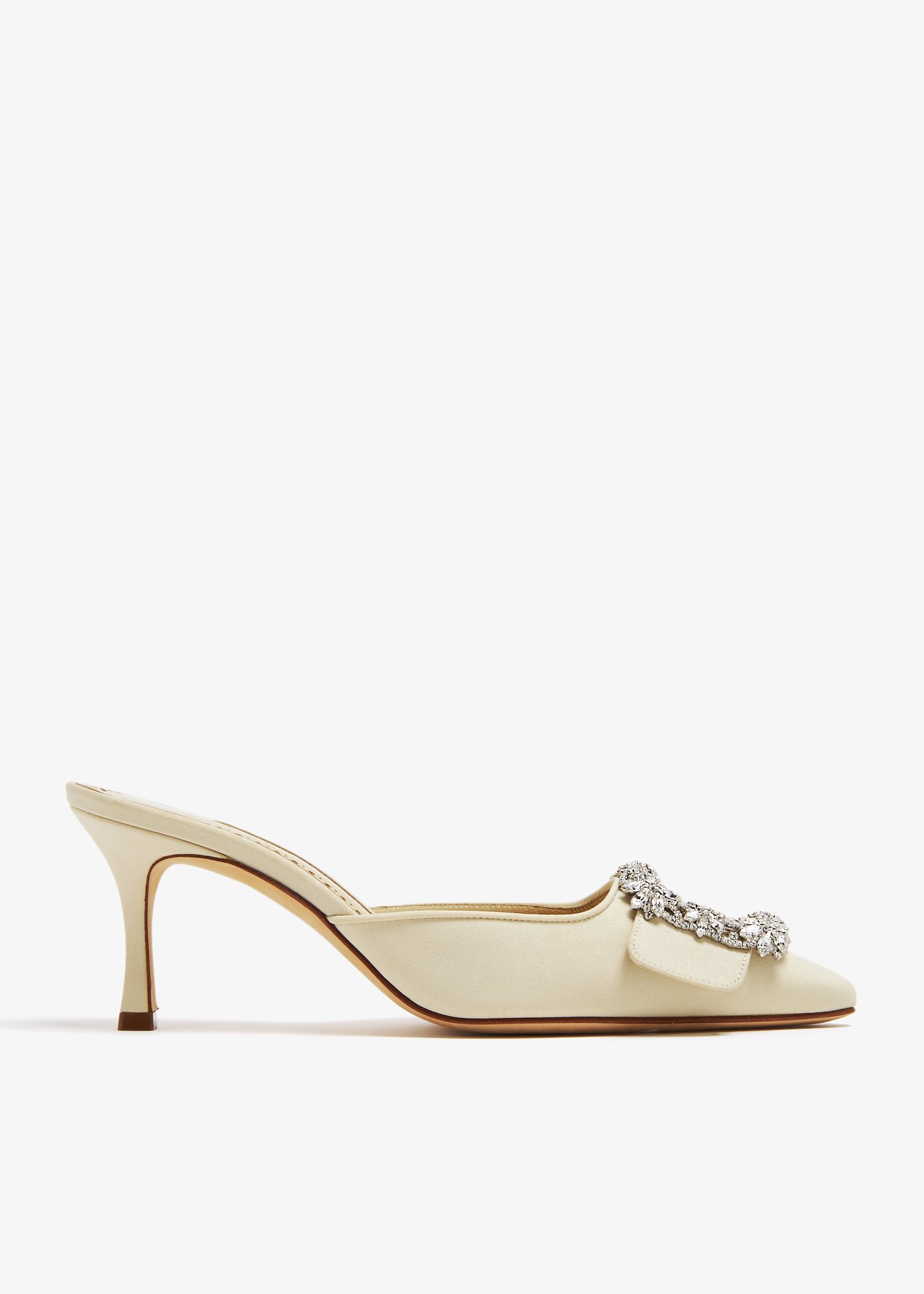 

Maysale jewel mules, White