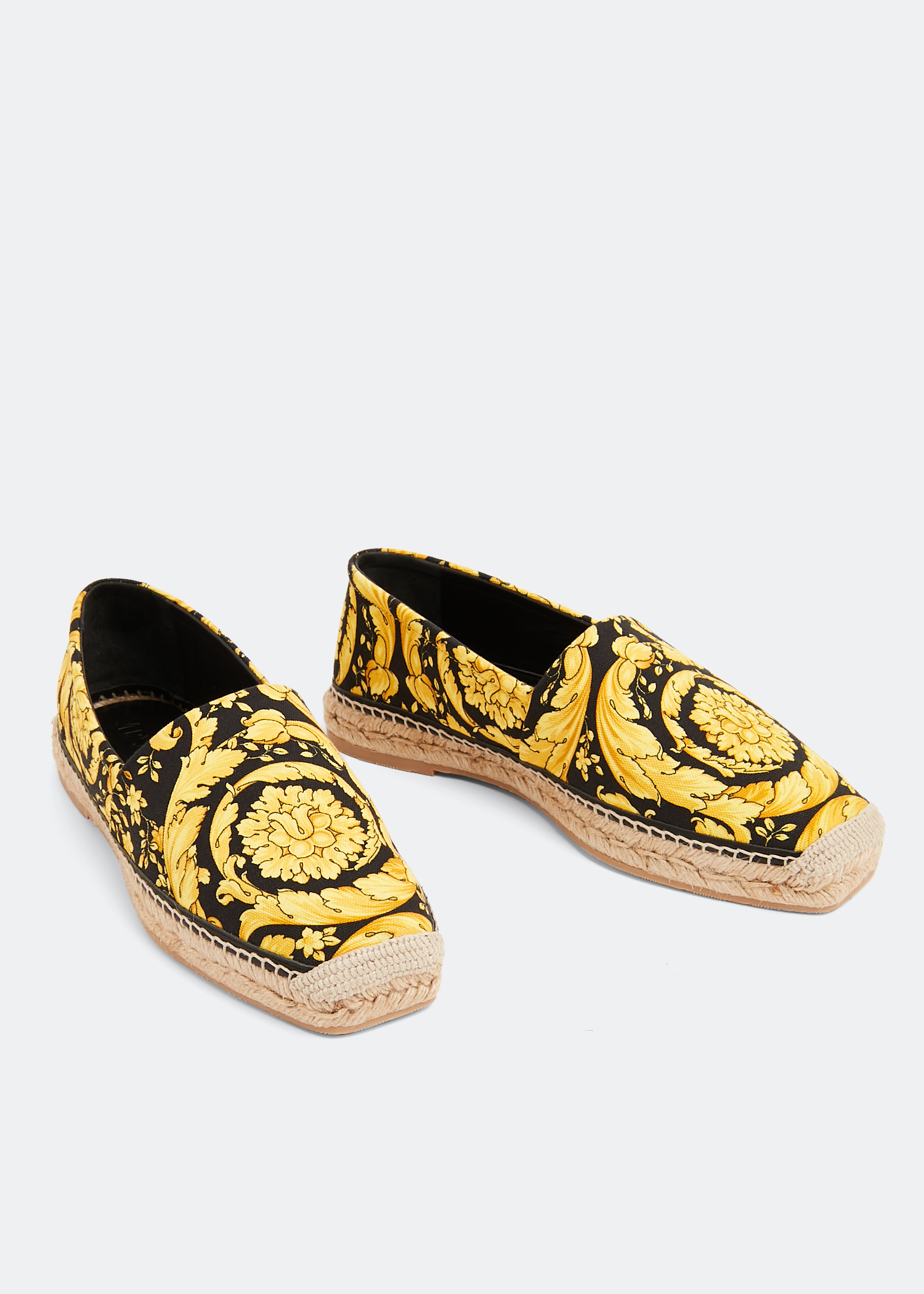 

Barocco Print espadrilles, Yellow