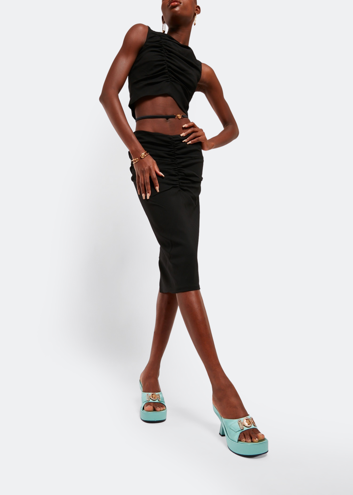 

Medusa biggie mules, Blue