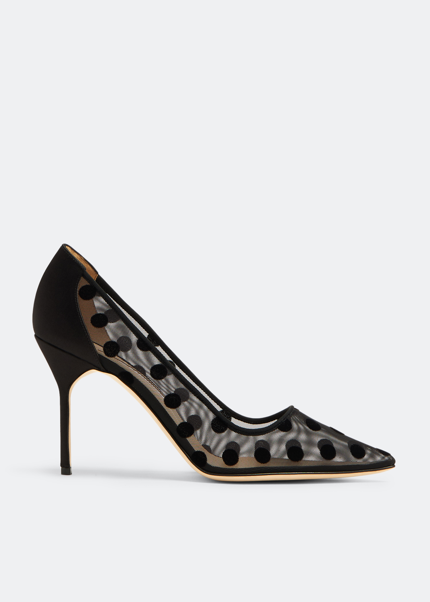 

Bbla polka-dot mesh pumps, Black