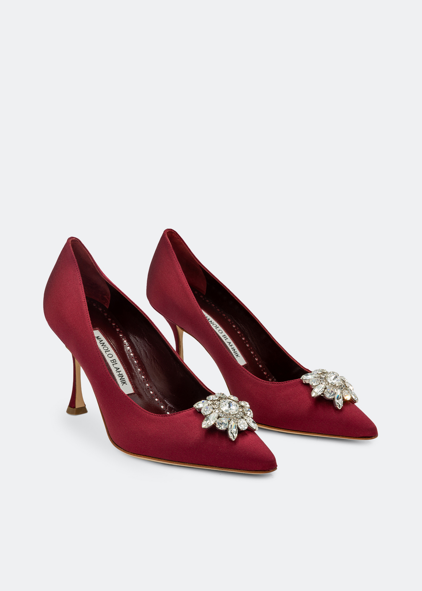 

Cassina satin pumps, Burgundy