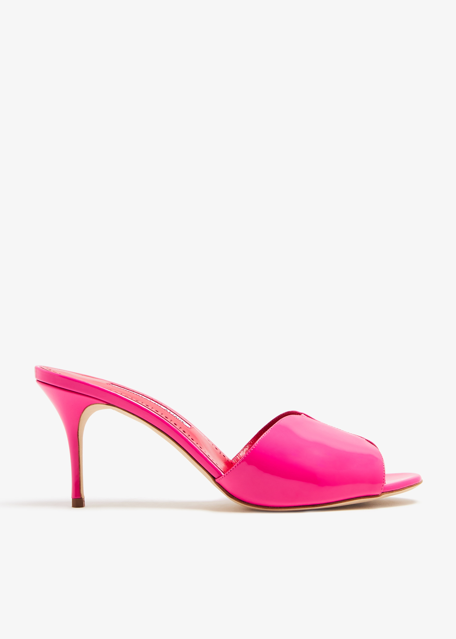 

Houramu patent mules, Pink