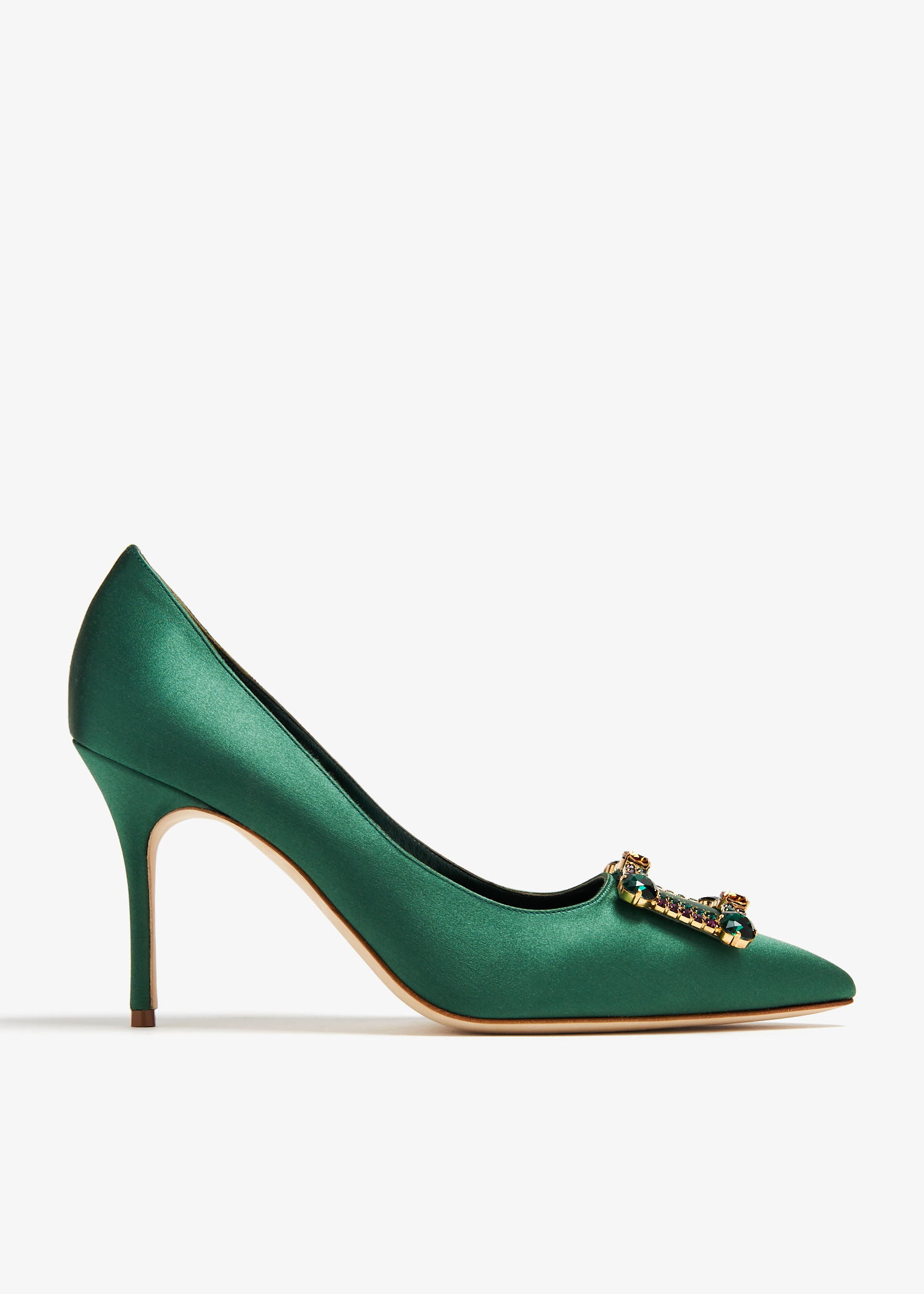 

Vitala satin pumps, Green