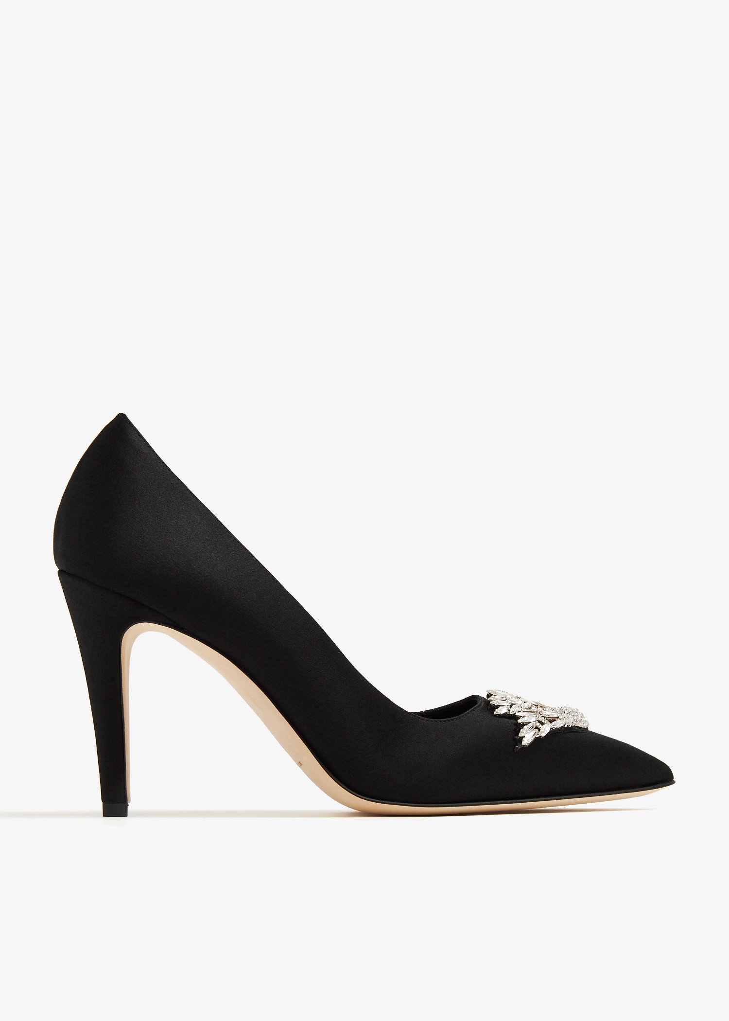 

Palos satin pumps, Black