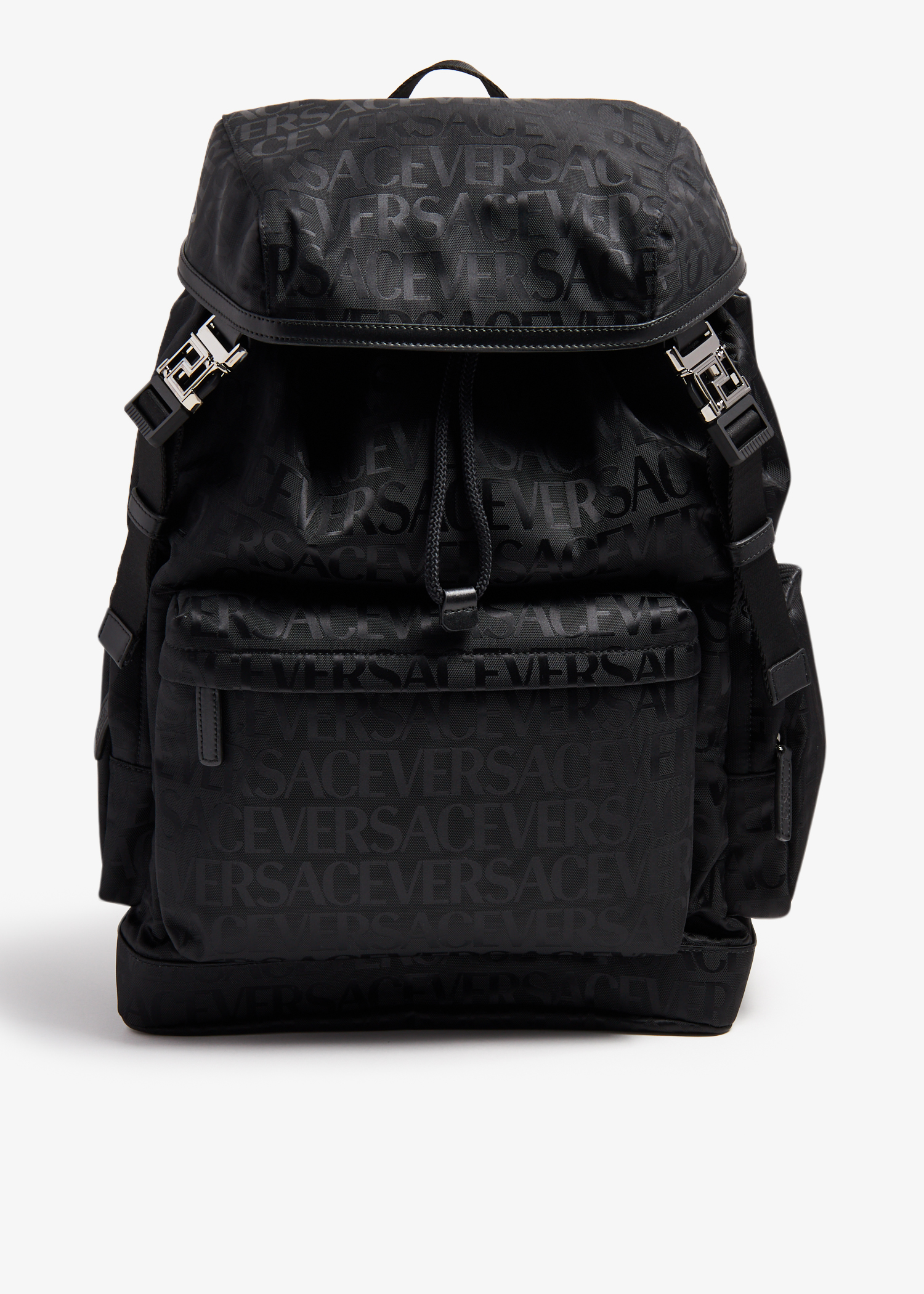 

Versace Allover Neo nylon backpack, Black