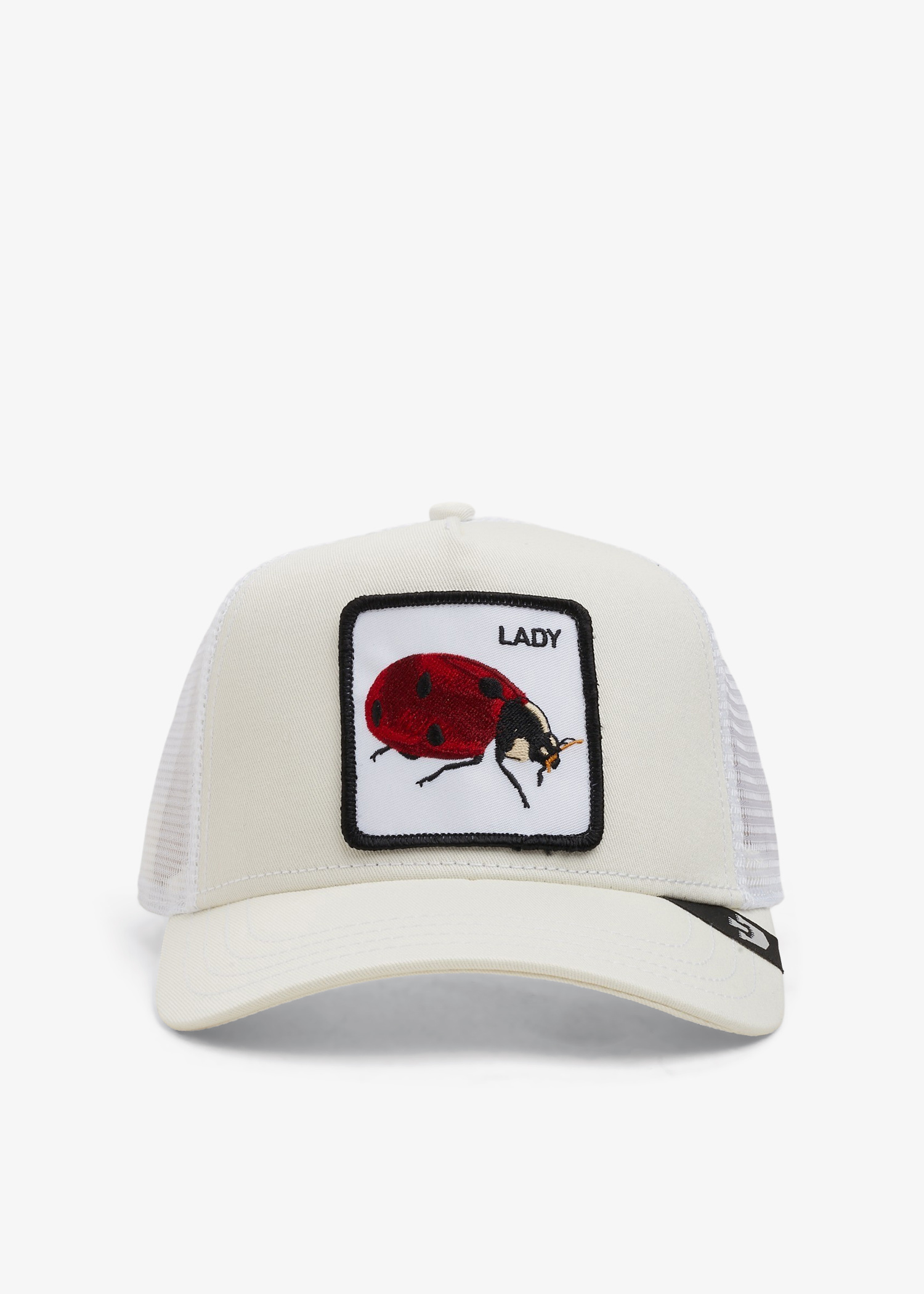 

Lady Bug trucker cap, White