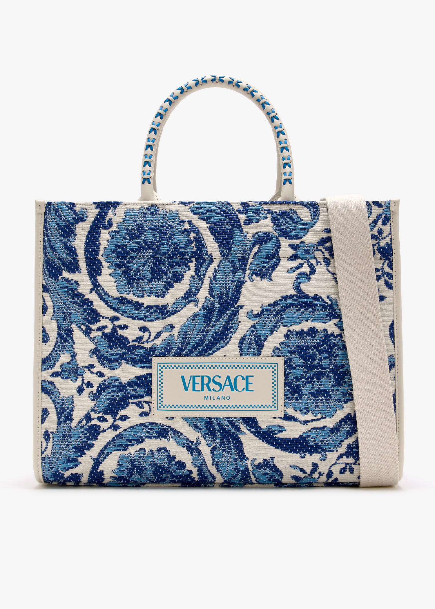 

Barocco Athena medium tote bag, Blue