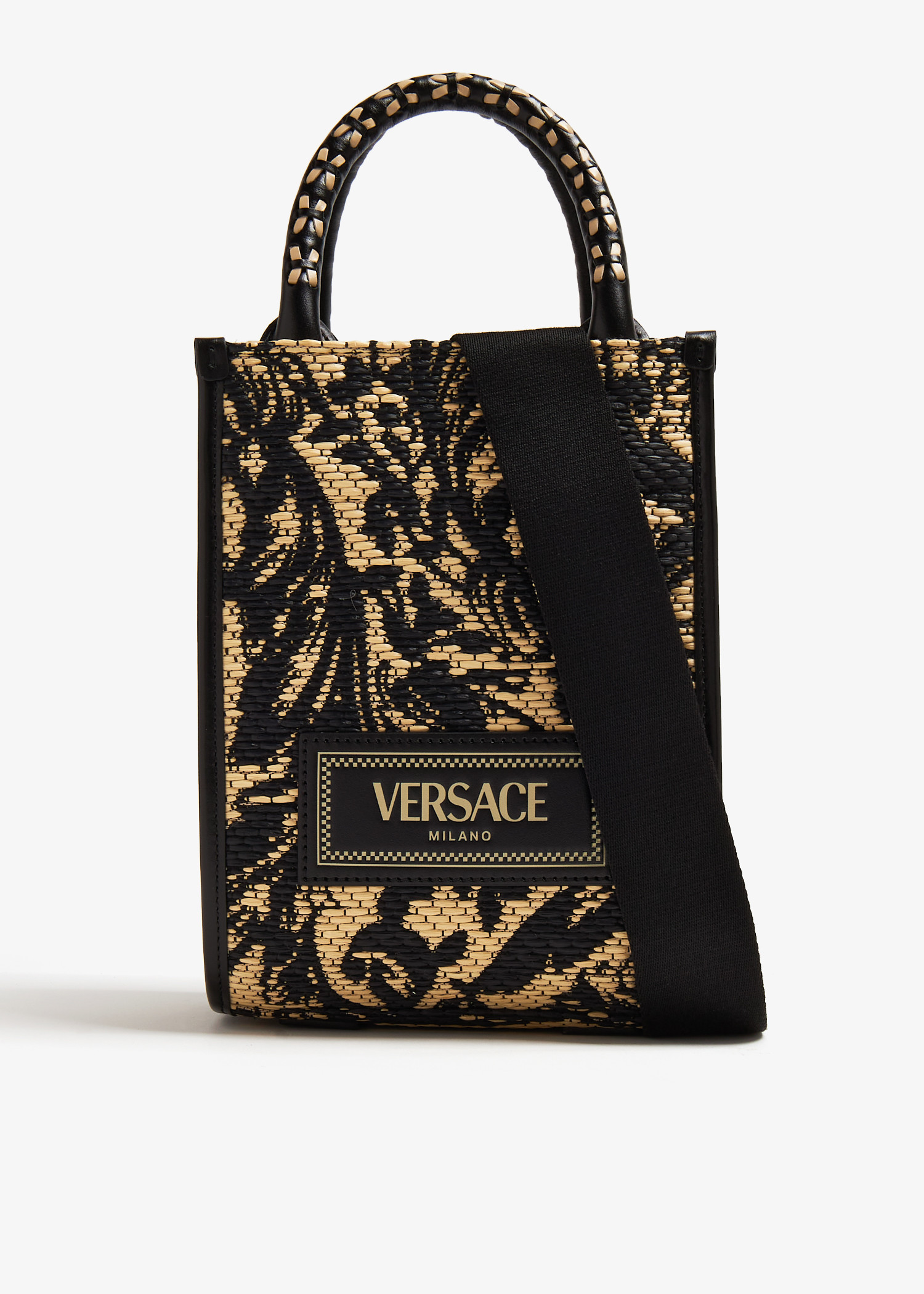 

Barocco Athena mini tote bag, Black