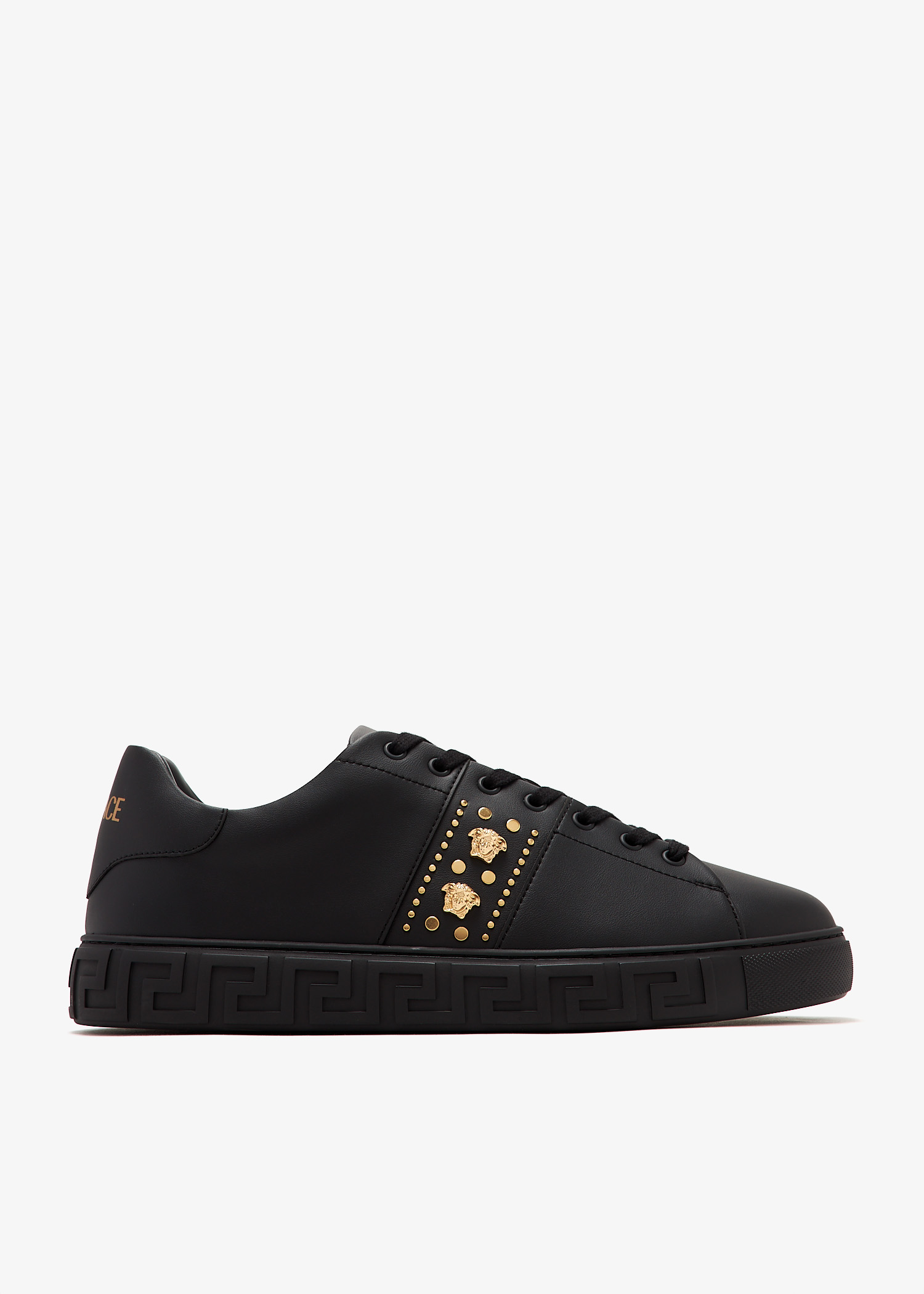 

Greca studded sneakers, Black
