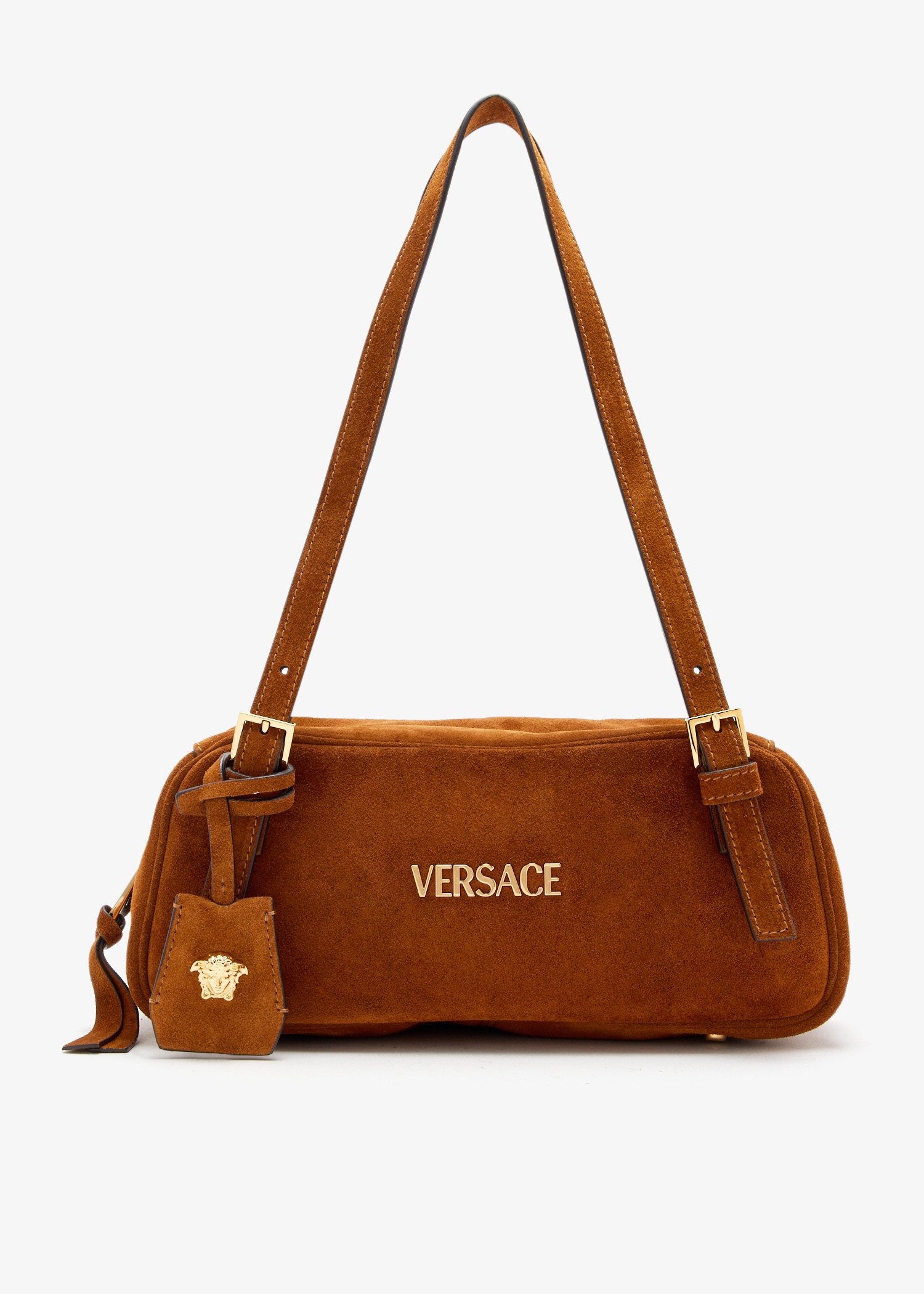 

Versace Tag bowling bag, Brown