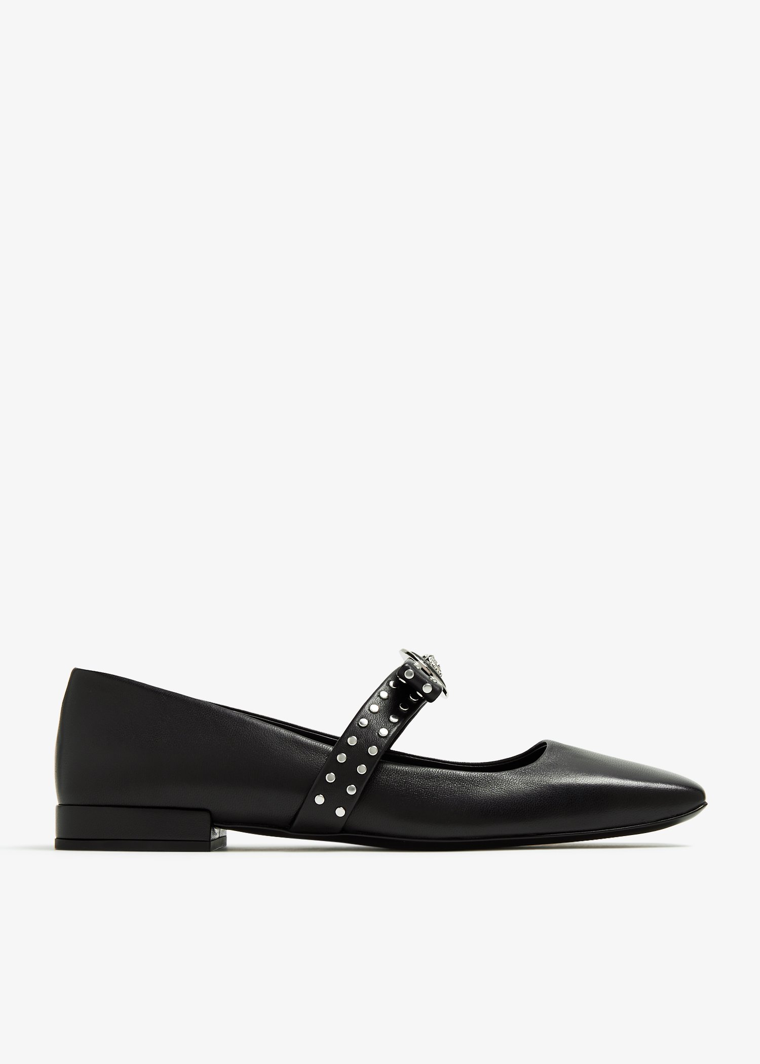 

Gianni Ribbon studded ballerinas, Black