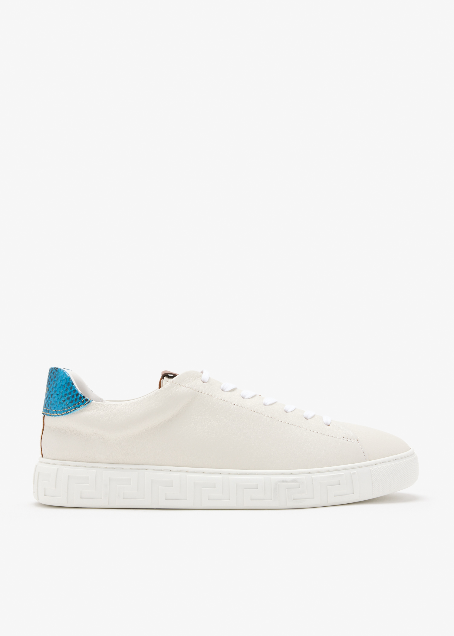 

Greca leather sneakers, White