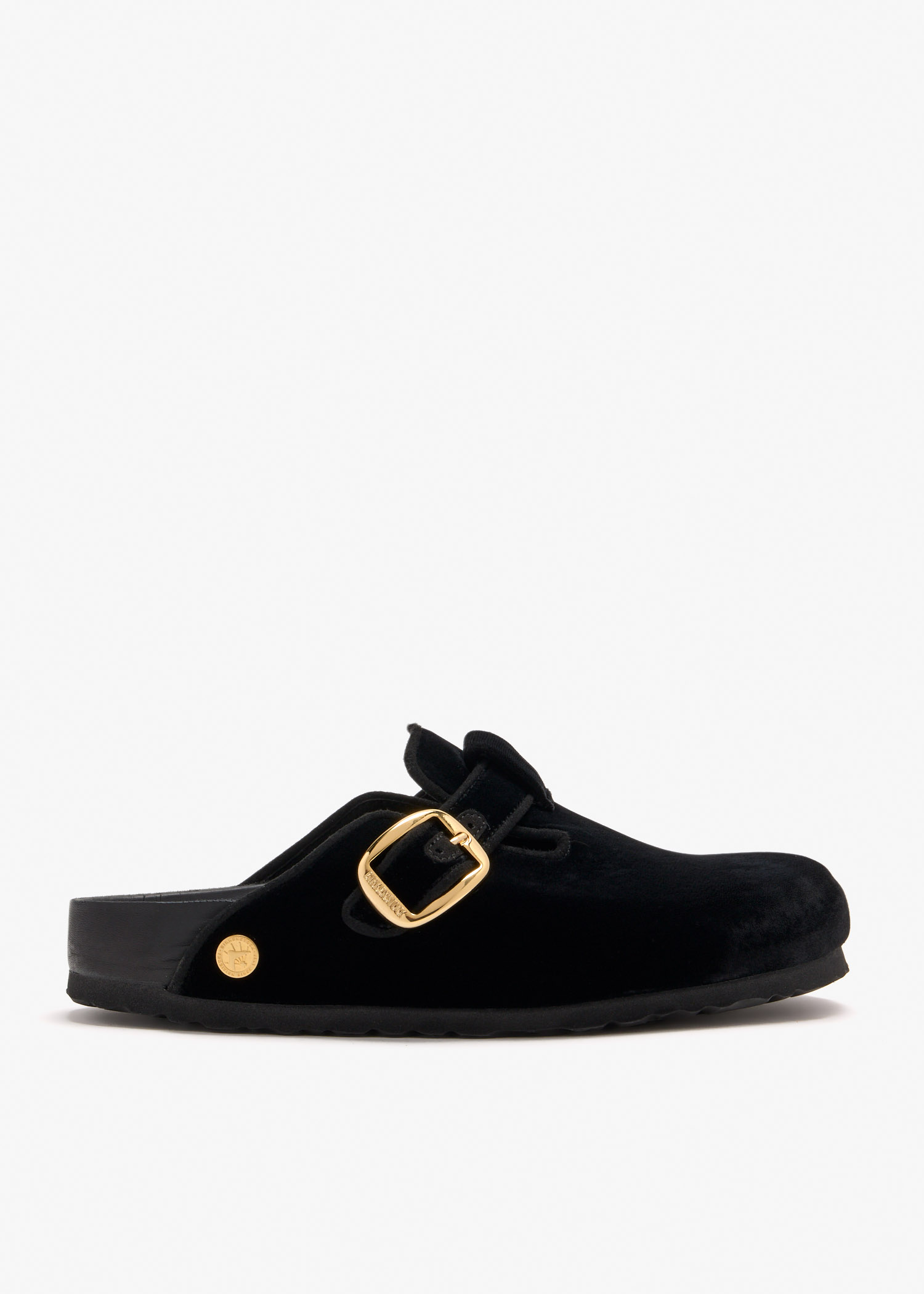 

Boston Big Buckle clogs, Black