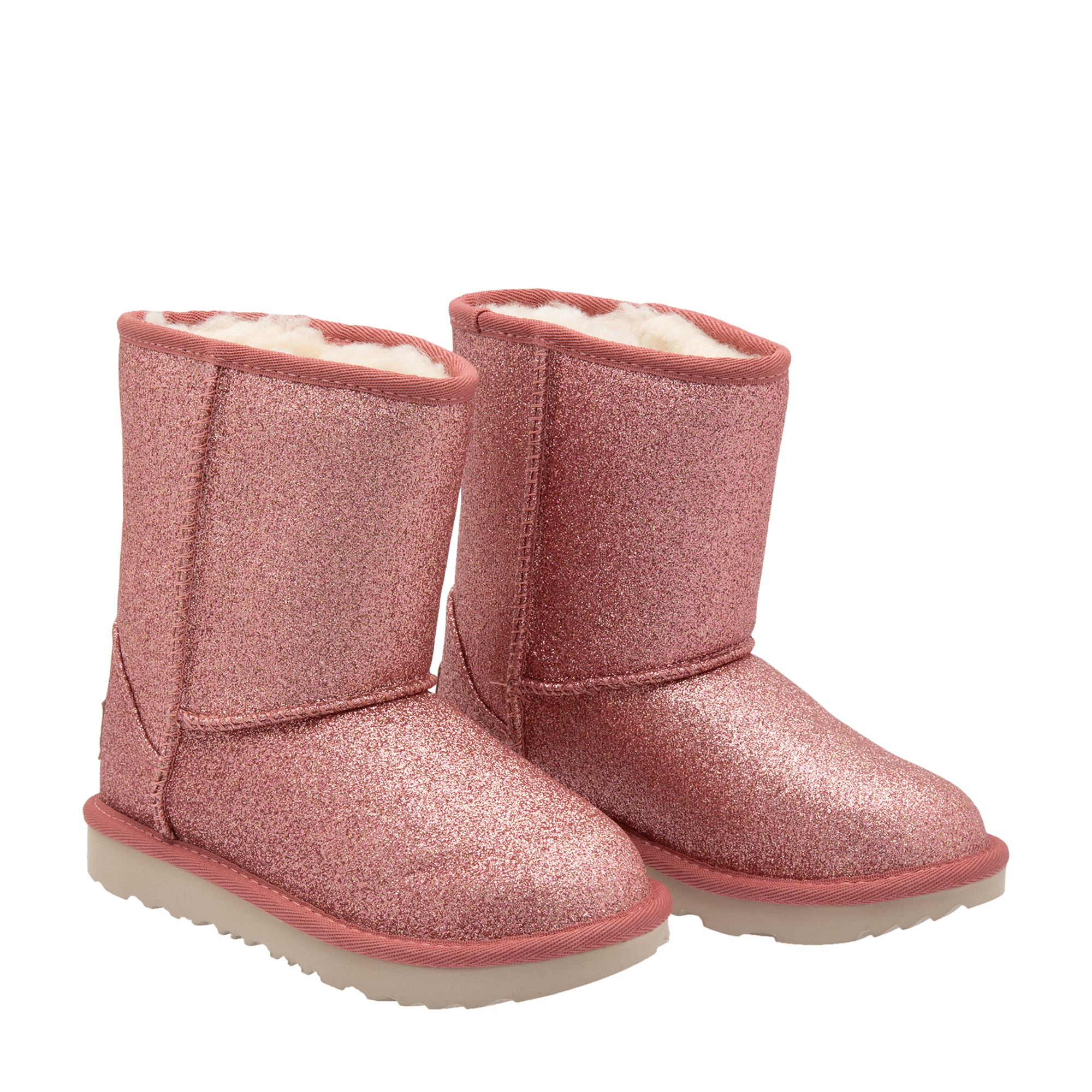 

Glitter-embellished boots, Pink