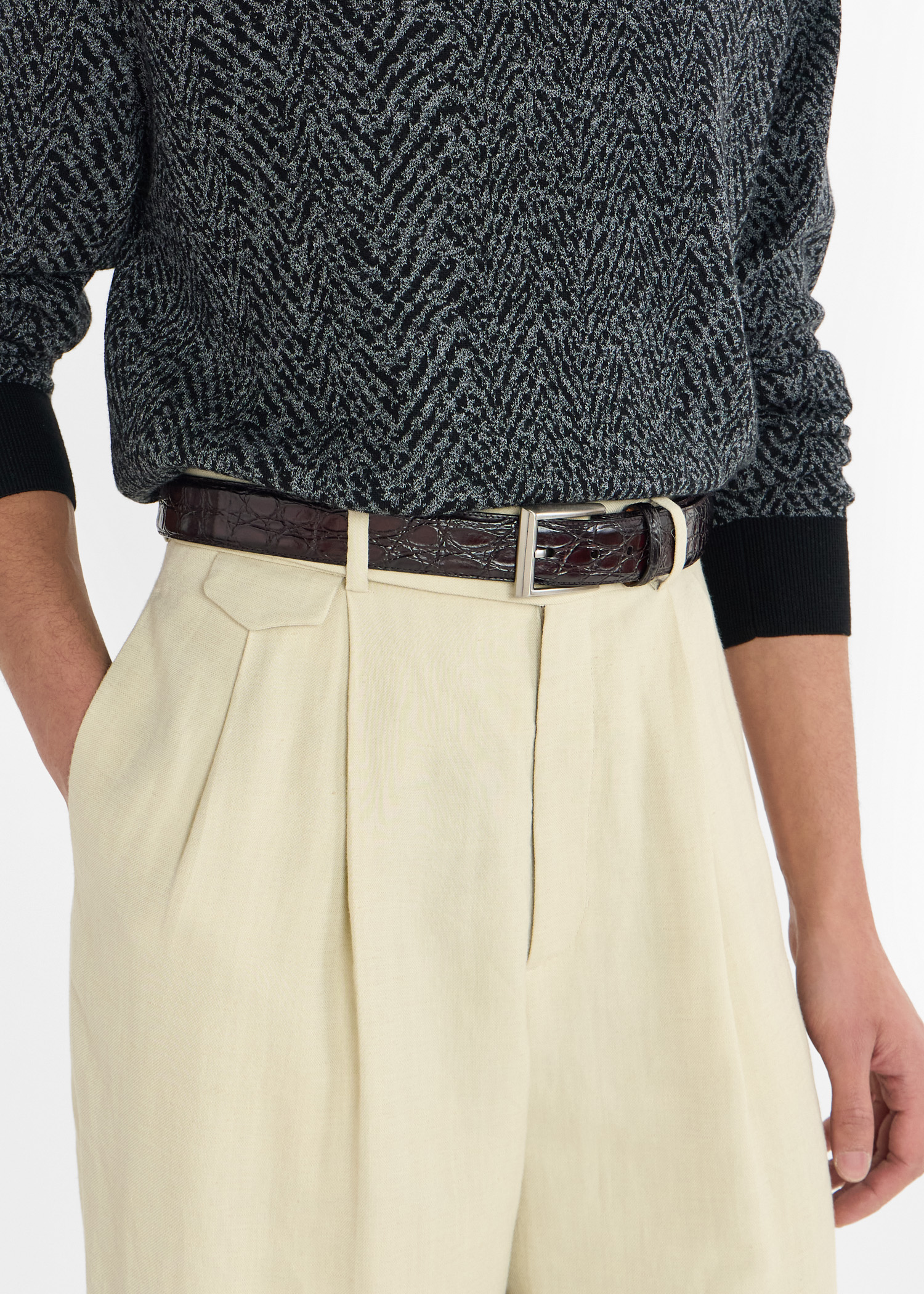 

Cocoarcade leather belt, Burgundy