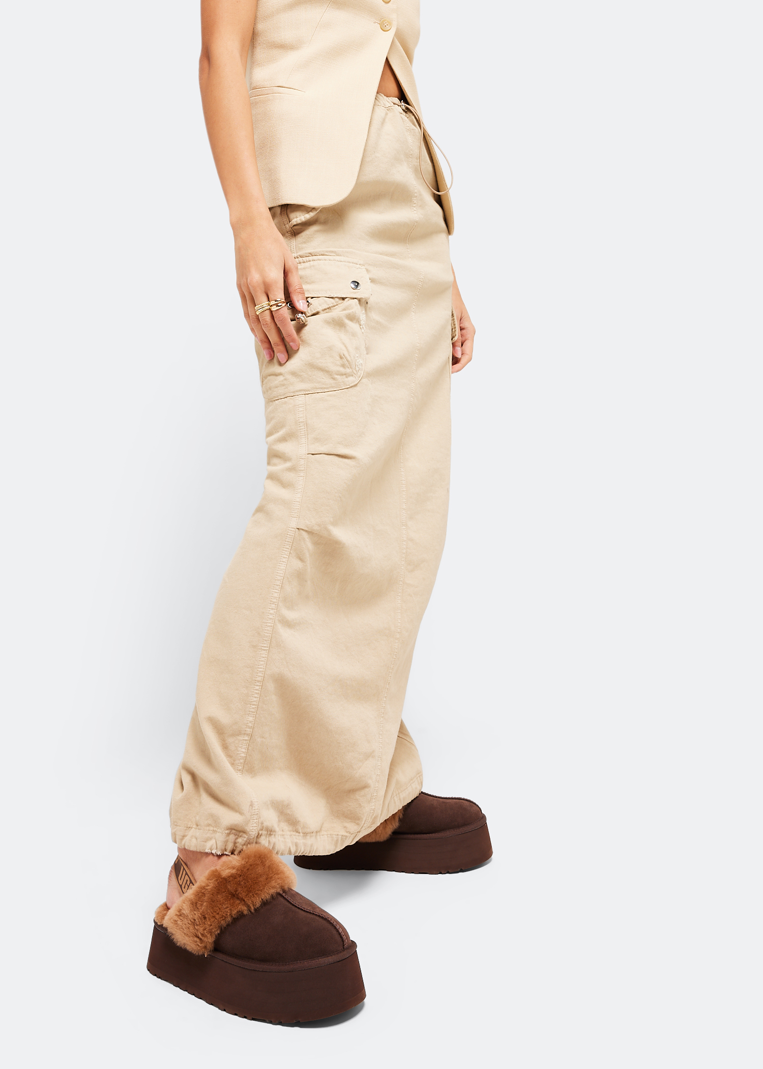 

Funkette slippers, Brown