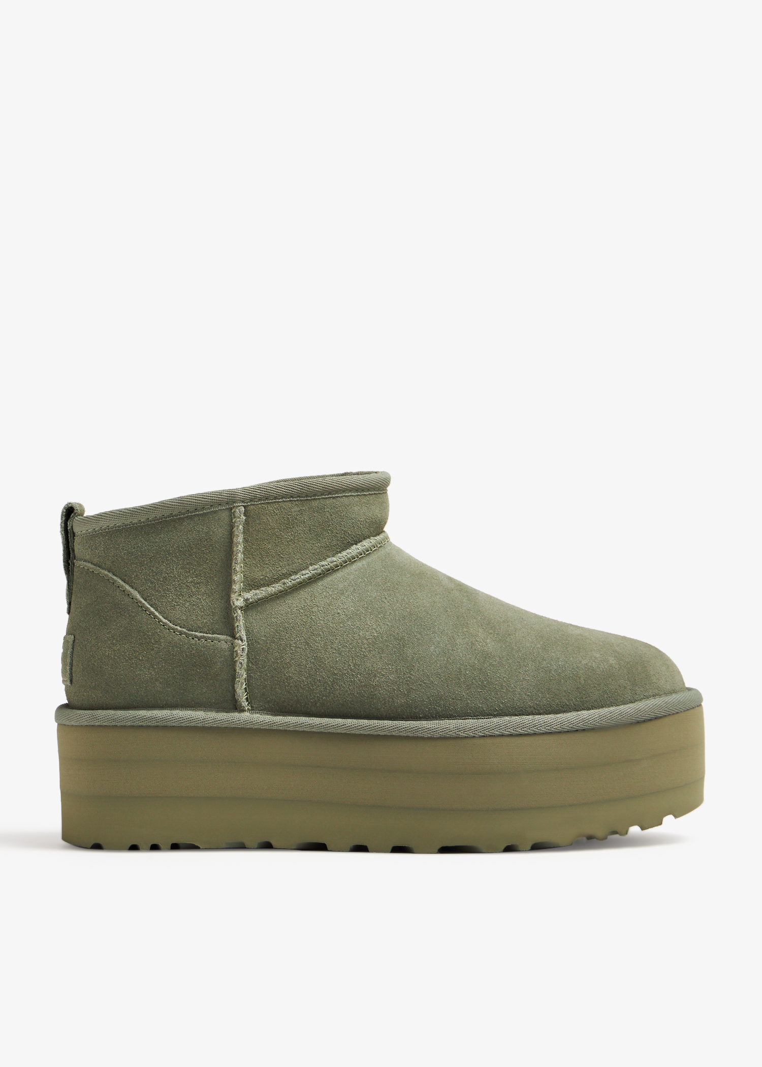 

Classic Ultra Mini platform boots, Green