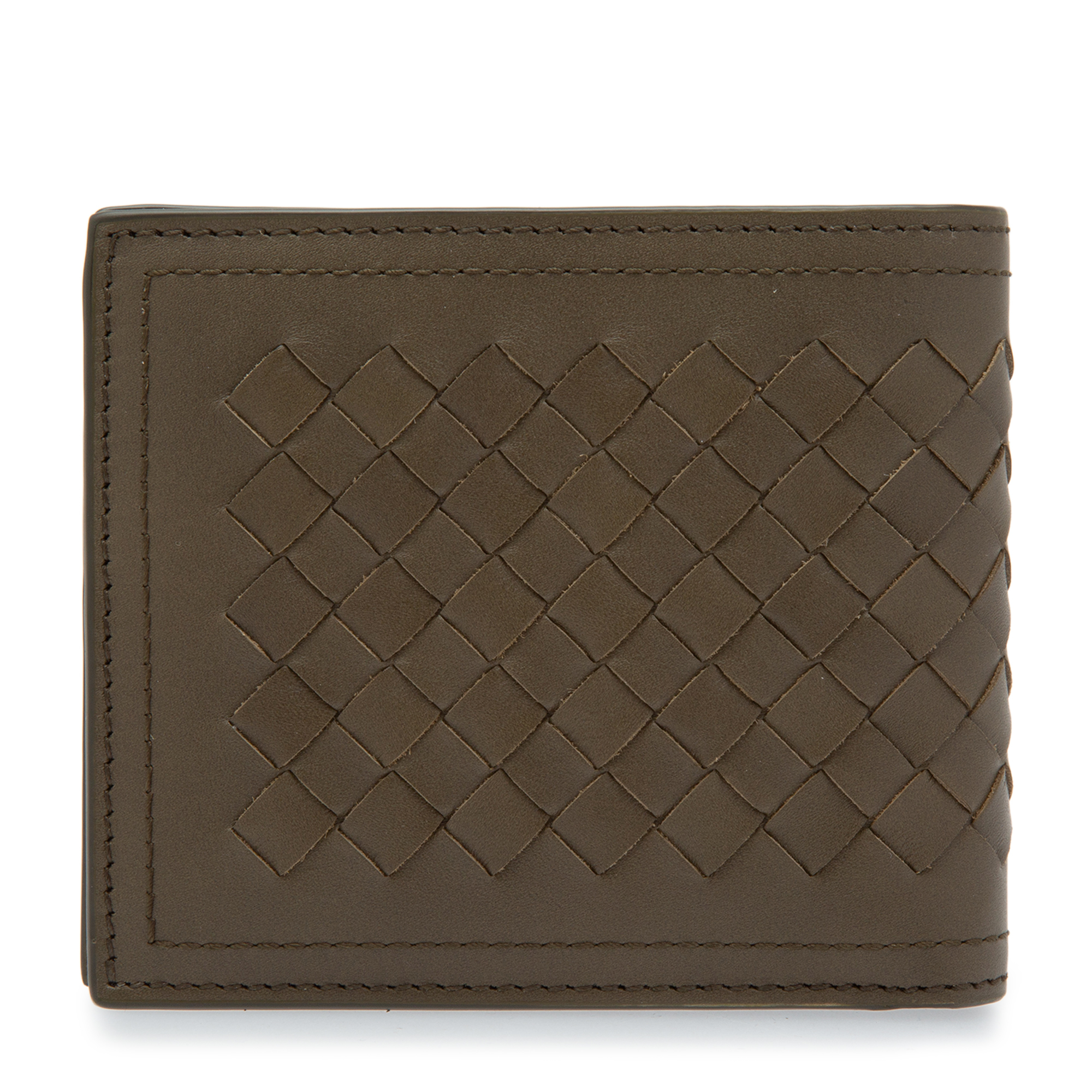 

Intrecciato bi-fold wallet, Green
