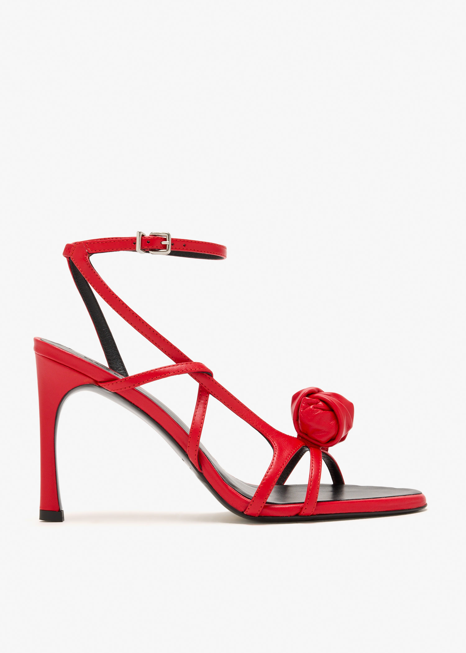 

Knot sandals, Red