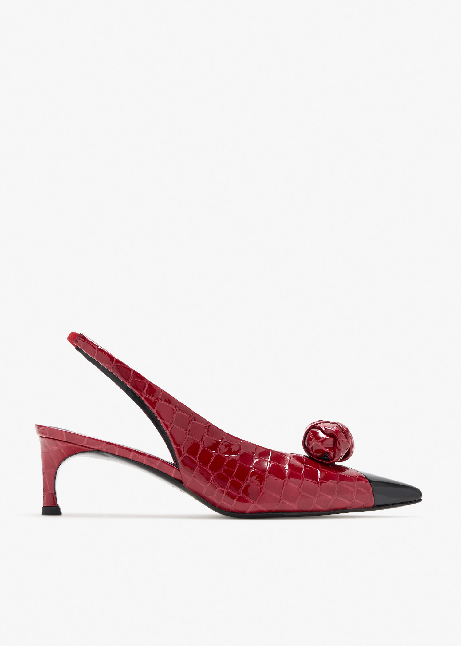 

Knot slingback pumps, Burgundy