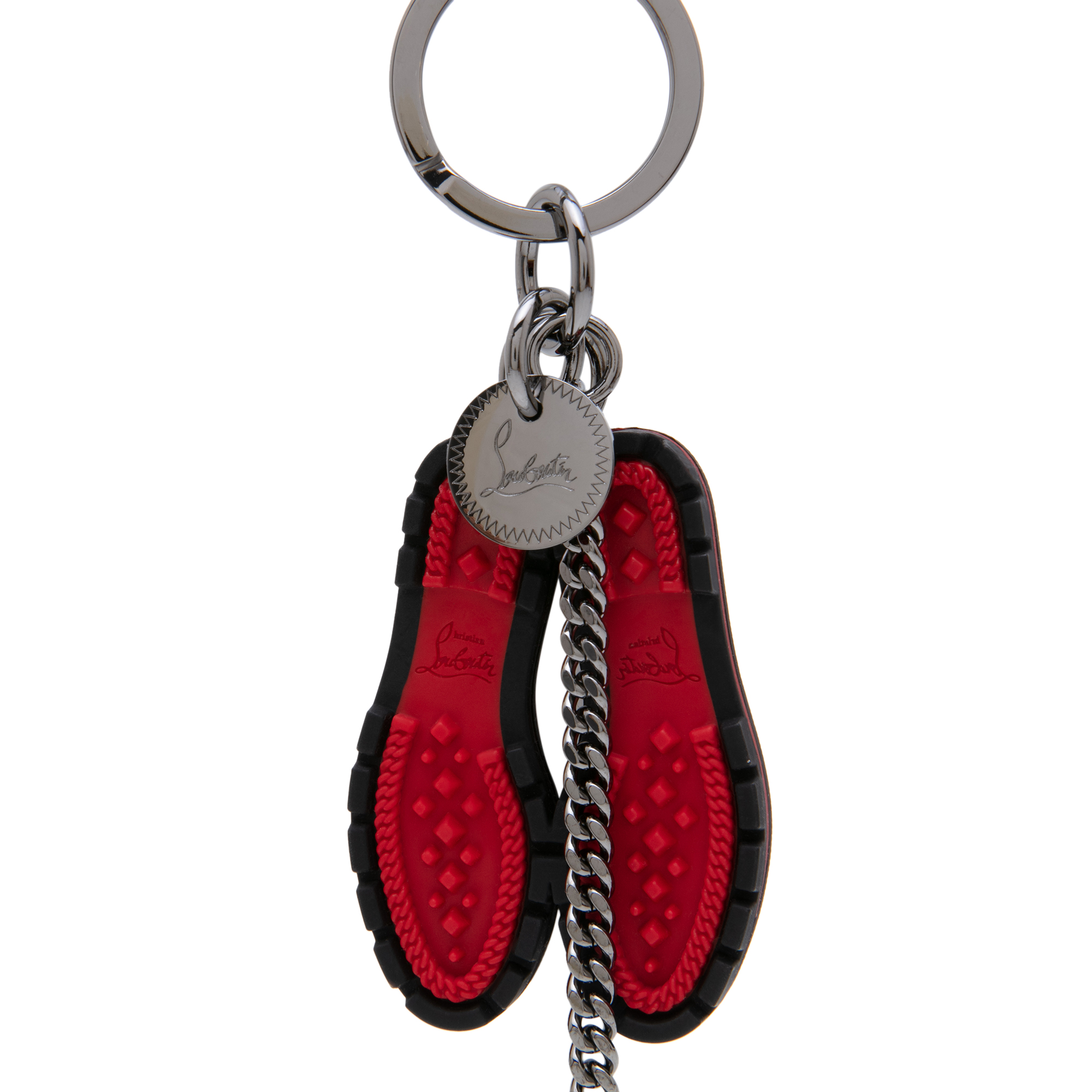 

Lug sole keyring, Black