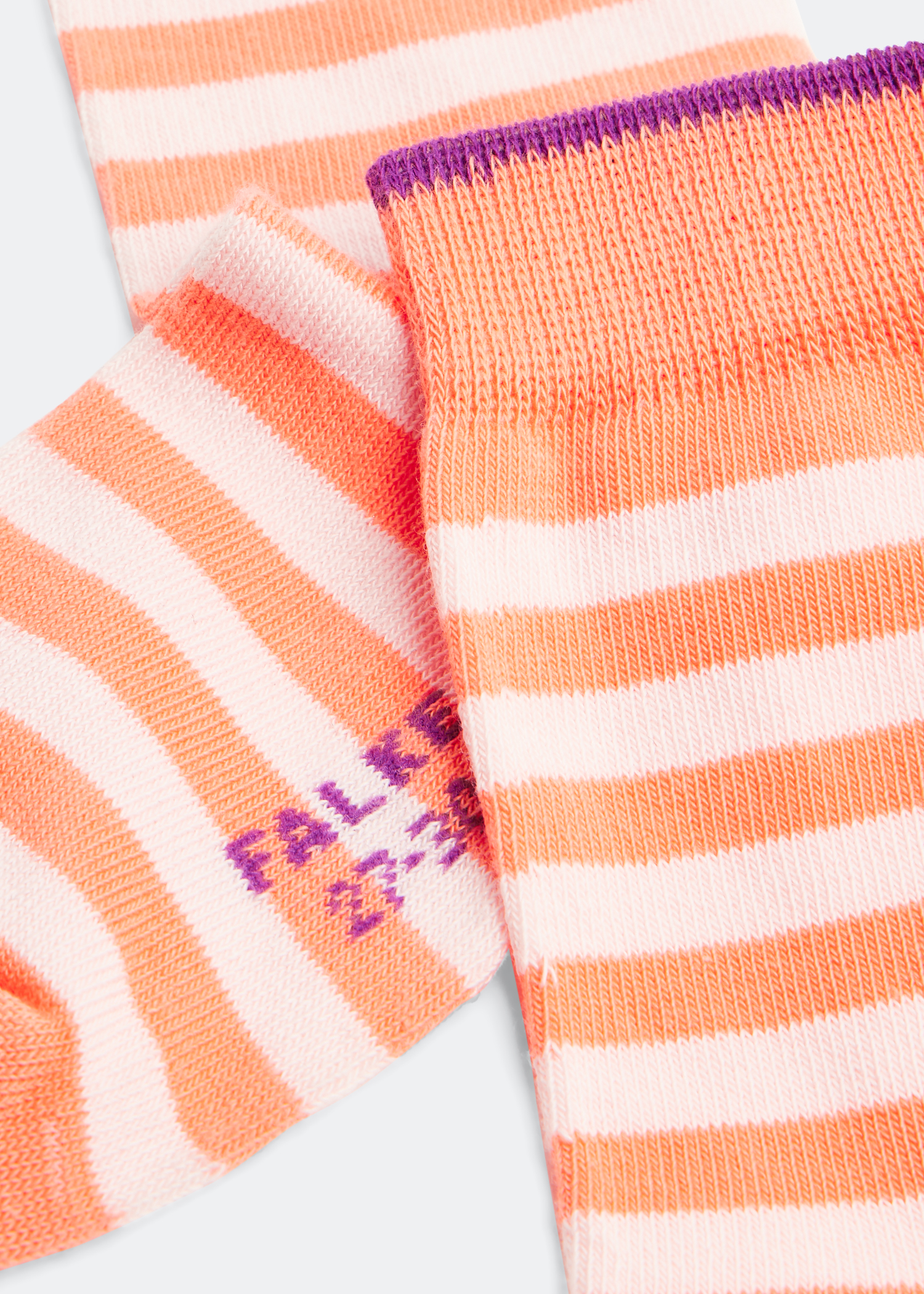 

Double stripe socks, Orange