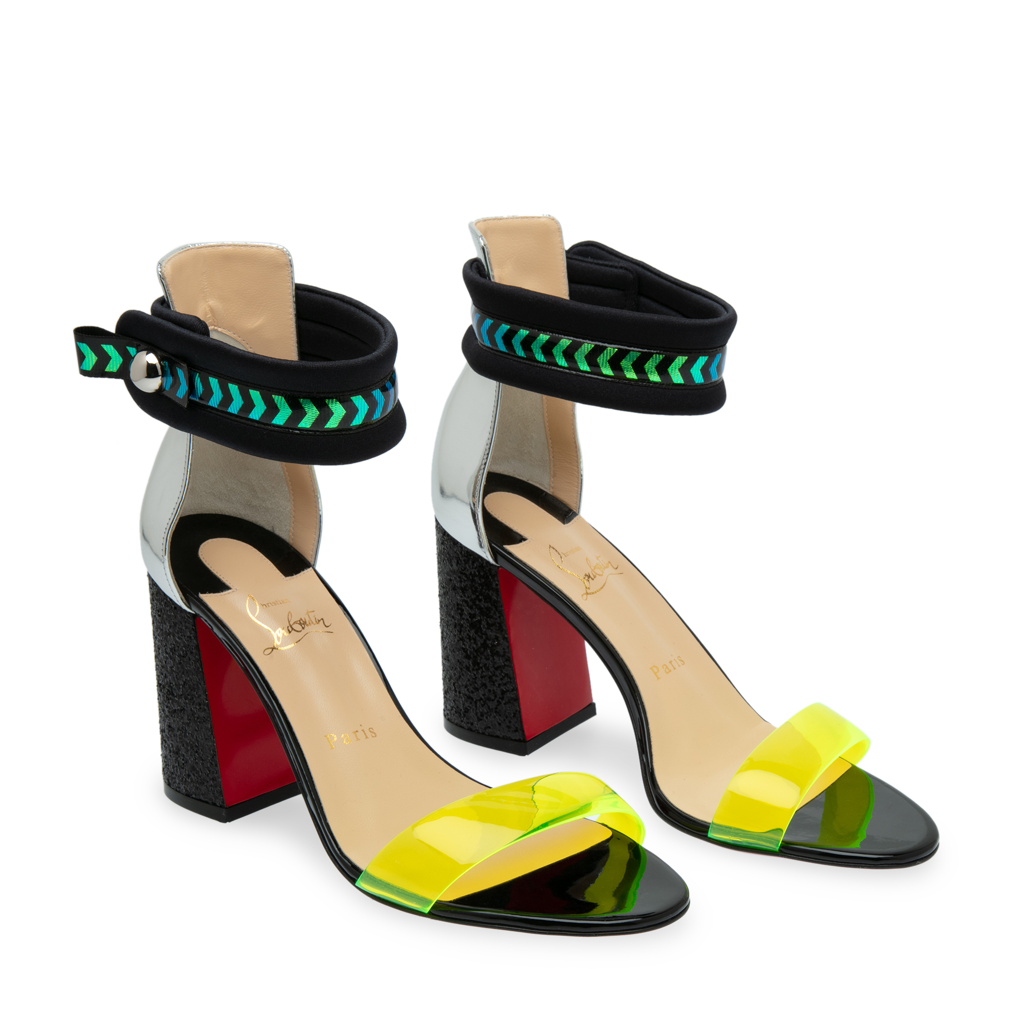 

Tennis Elbow sandals, Multi-coloured