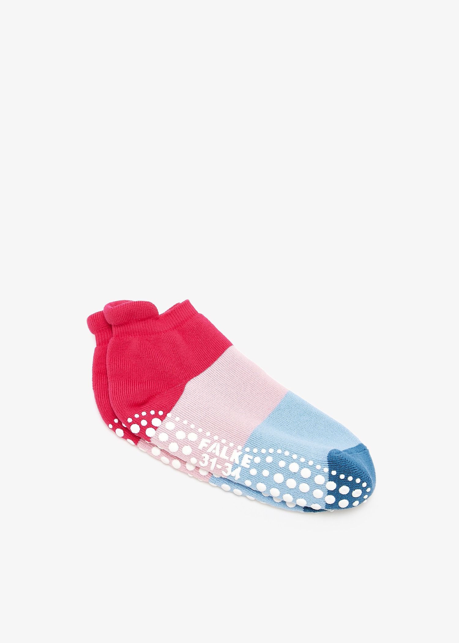 

Color Block kids non-slip socks, Pink