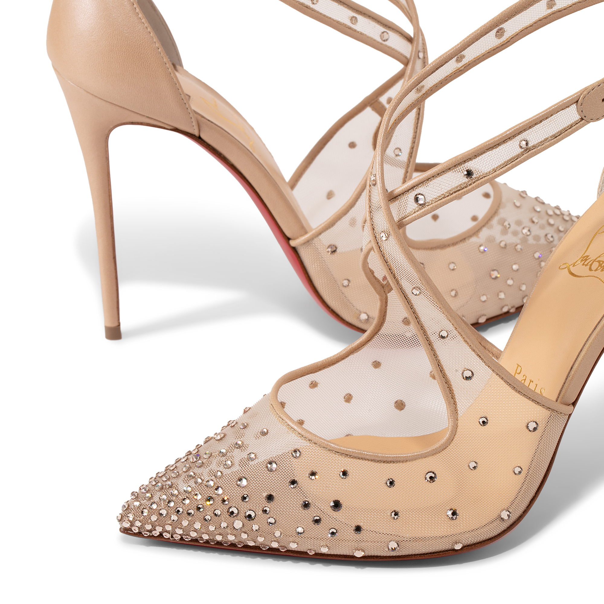 

Maria strass 100 pumps, Beige