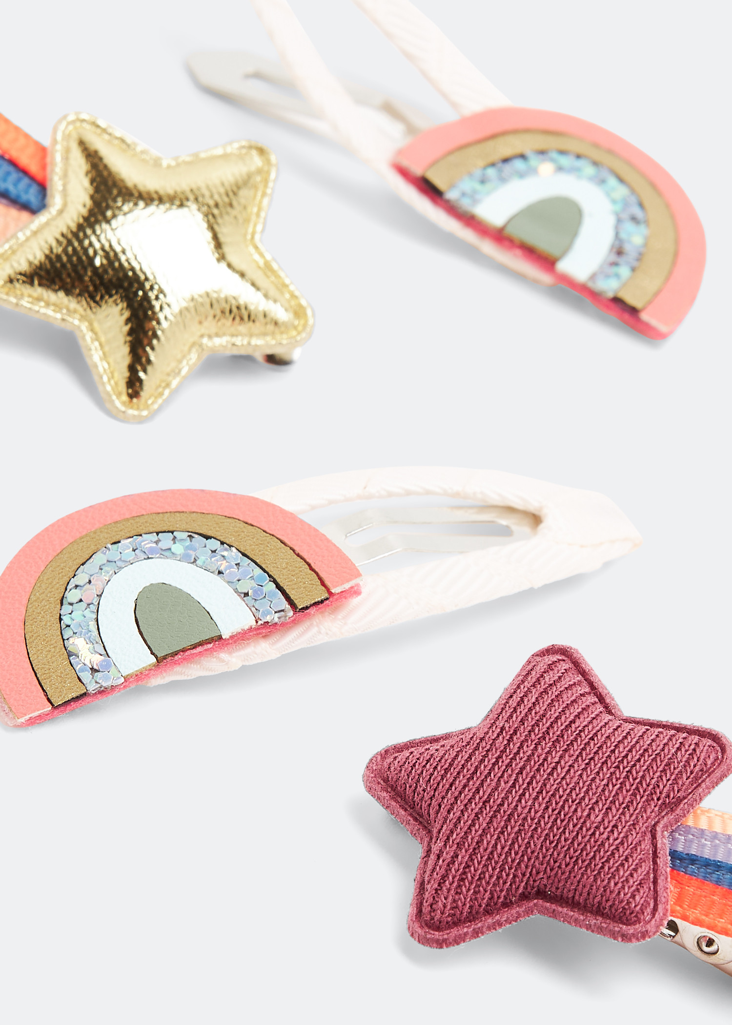 

Doodle rainbow clips, Multicolored