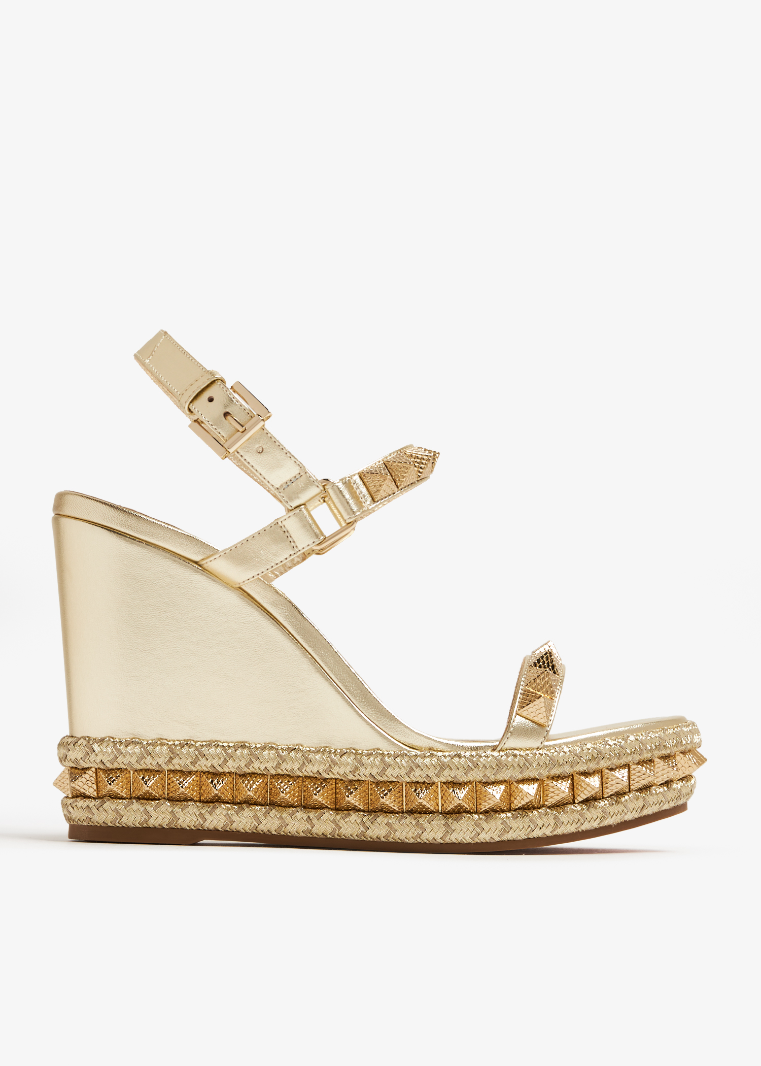 

Pyraclou 110 wedge sandals, Gold