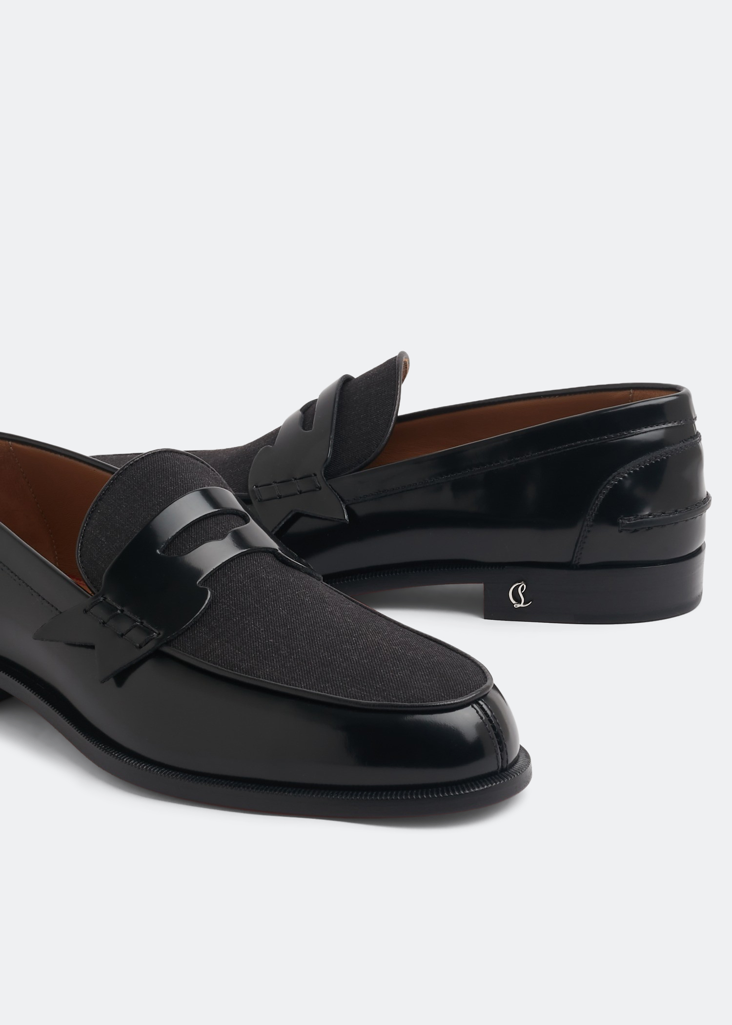 

No Penny Flat moccasin loafers, Black
