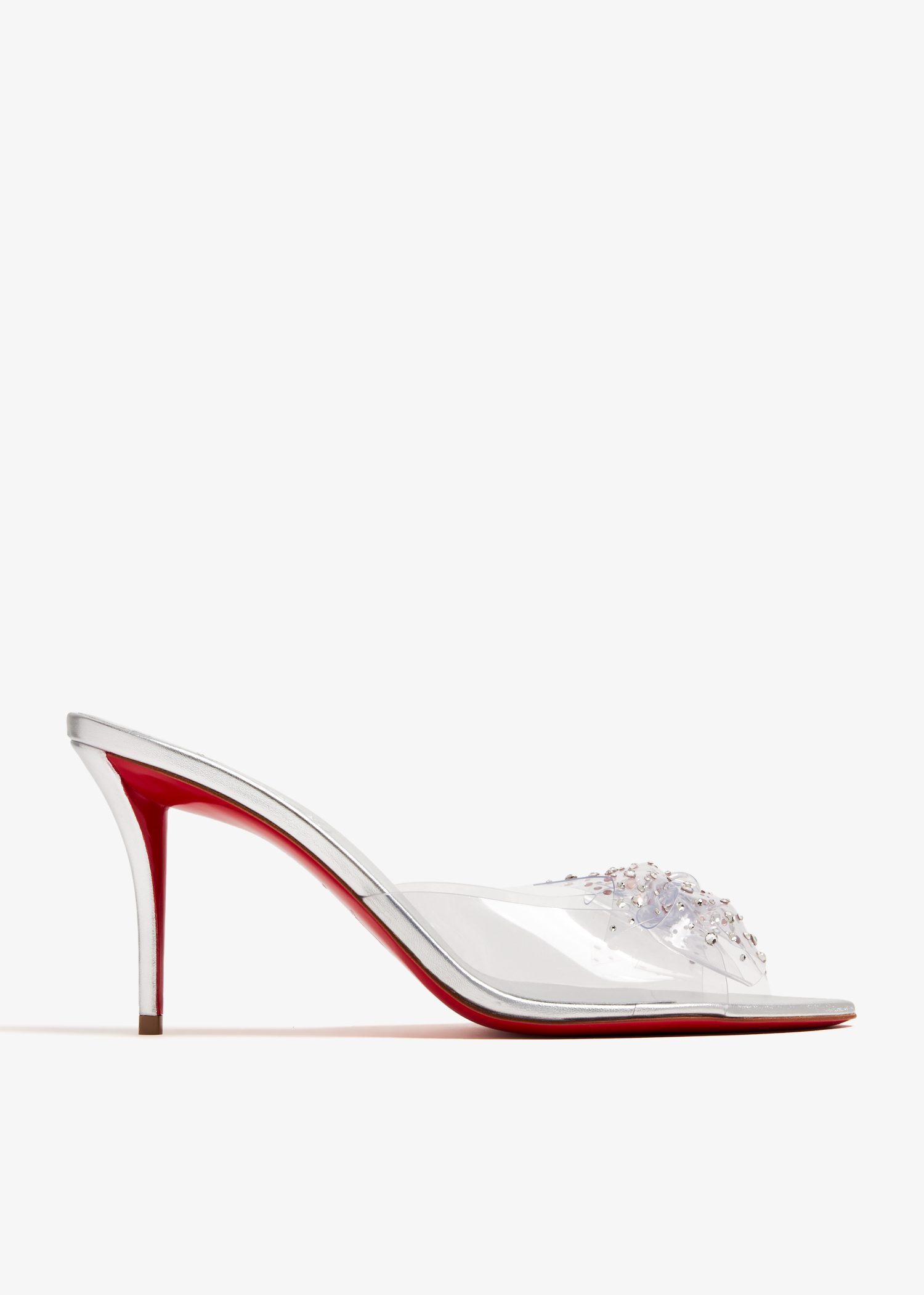 

Aqua Strass 80 mules, Silver