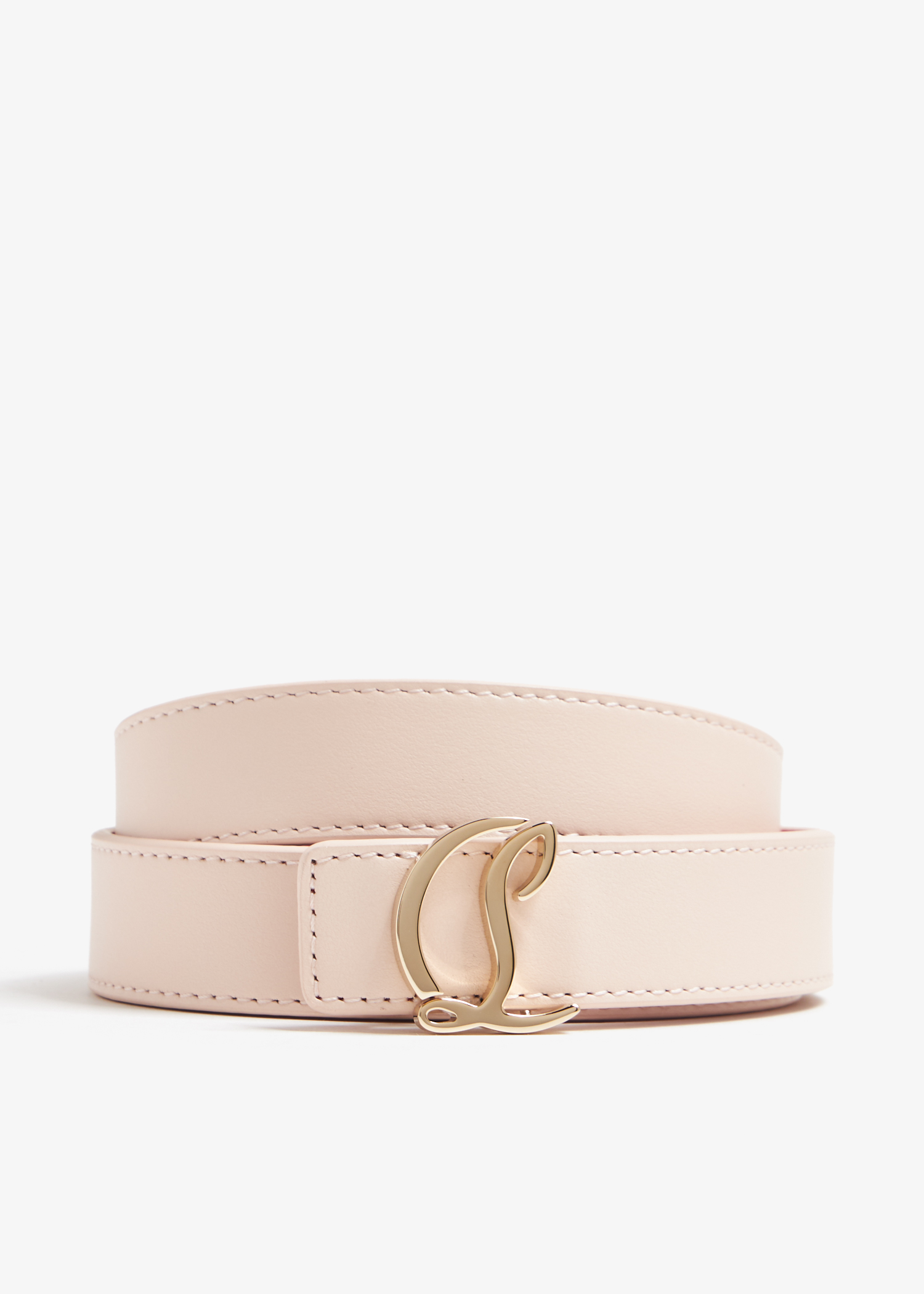 

CL logo belt, Beige