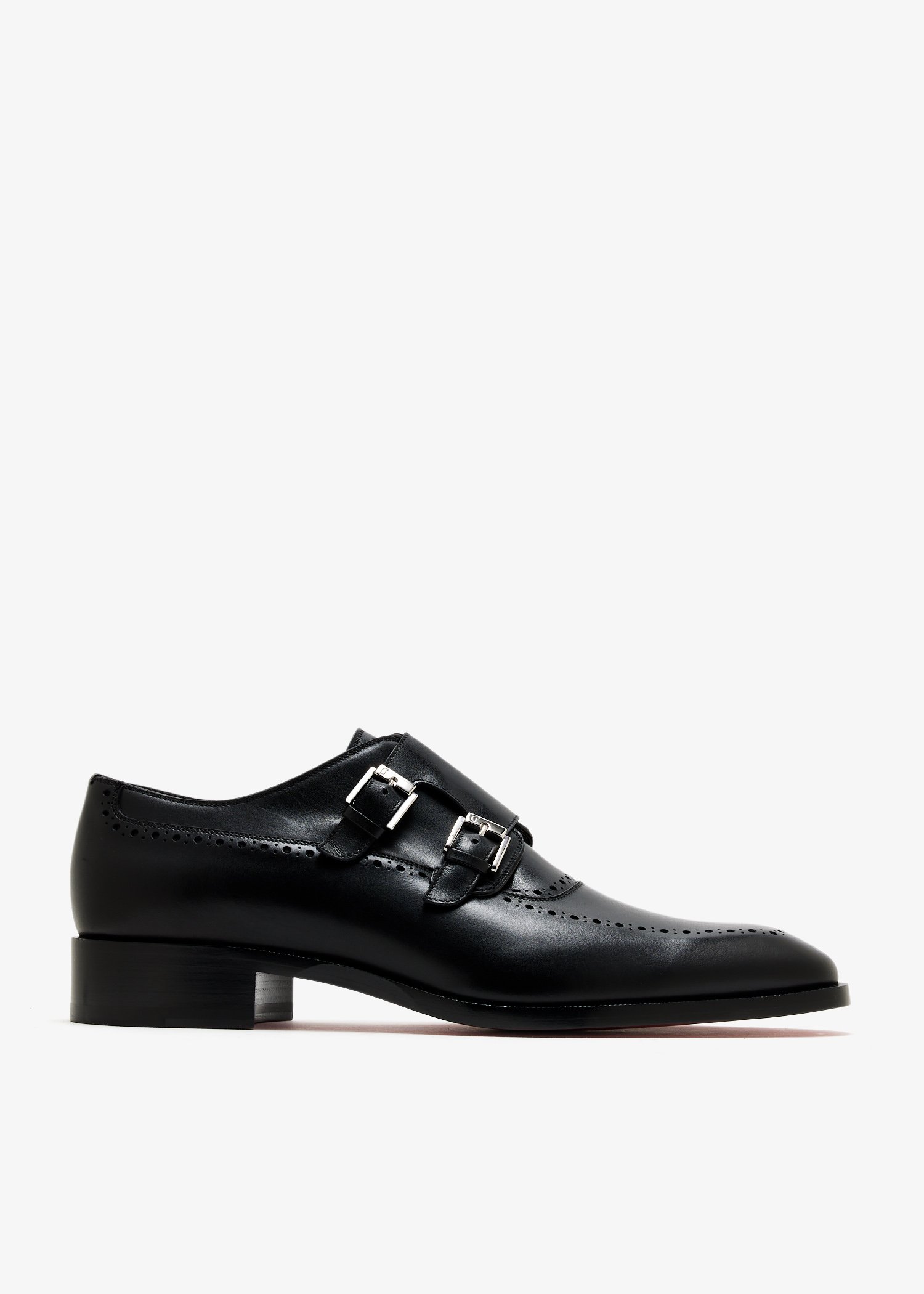 

Sartok monk strap shoes, Black