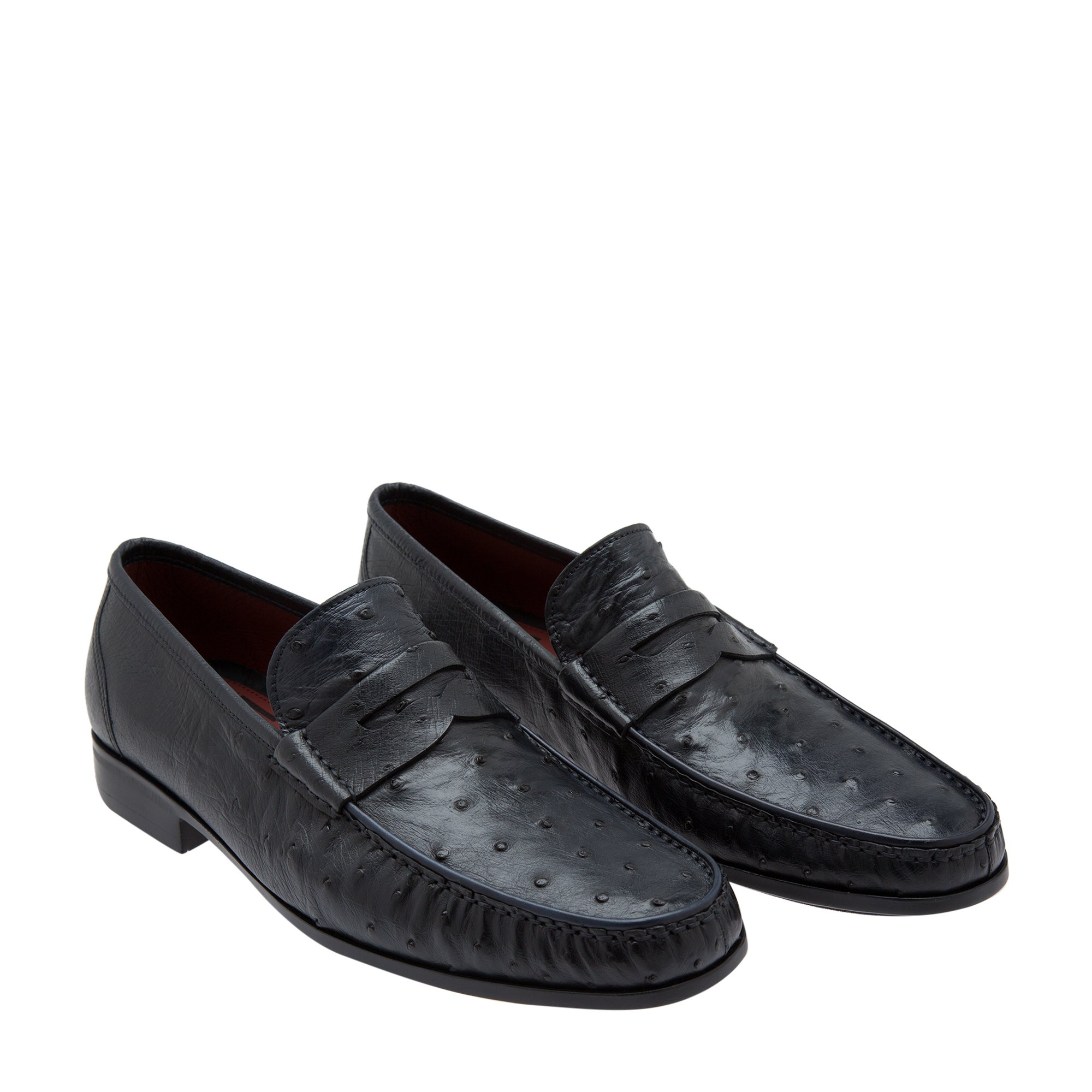 

Ostrich loafers, Black