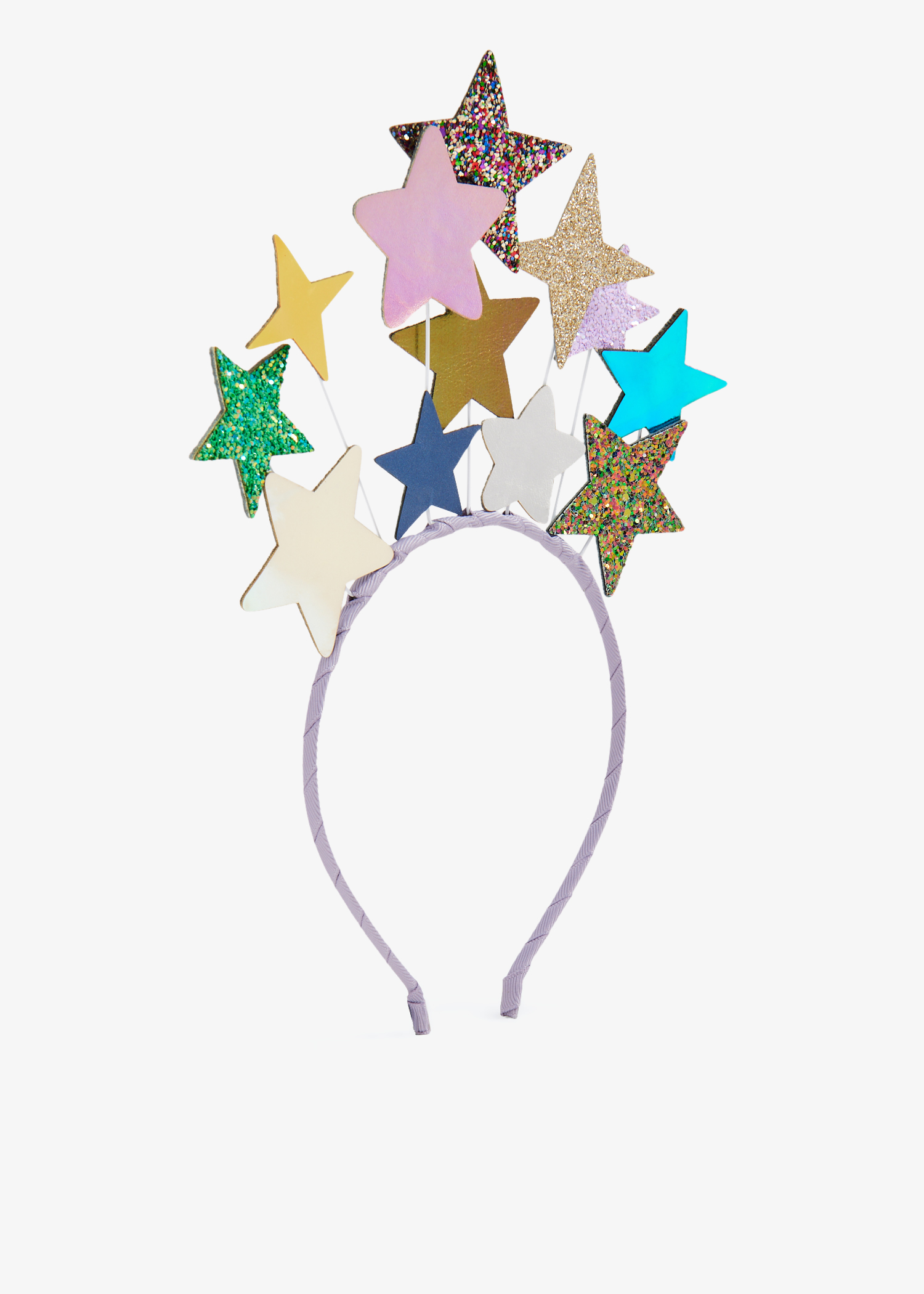 

Jazzy stardust headband, Multicolored