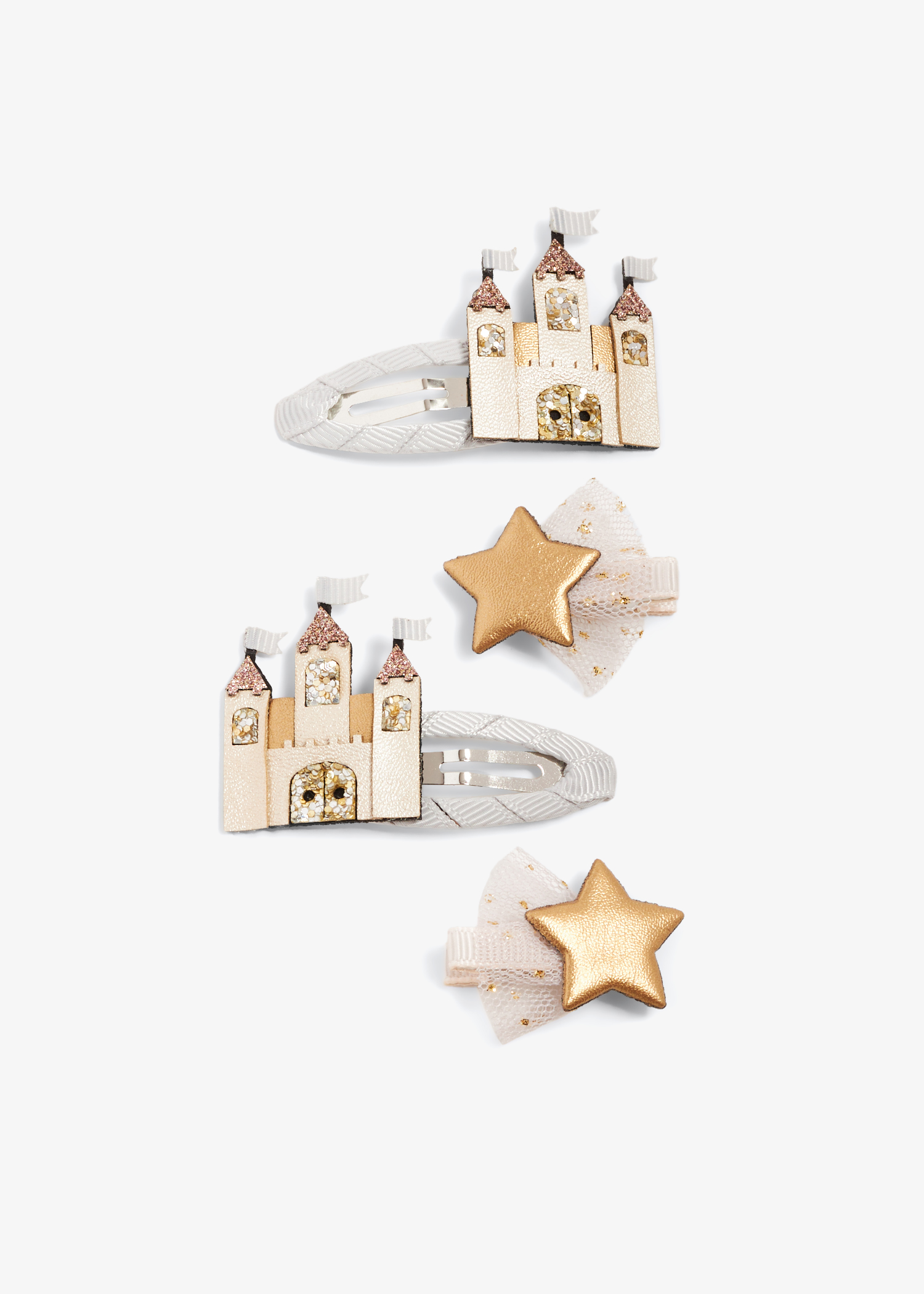 

Fairytale castle clips, Gold