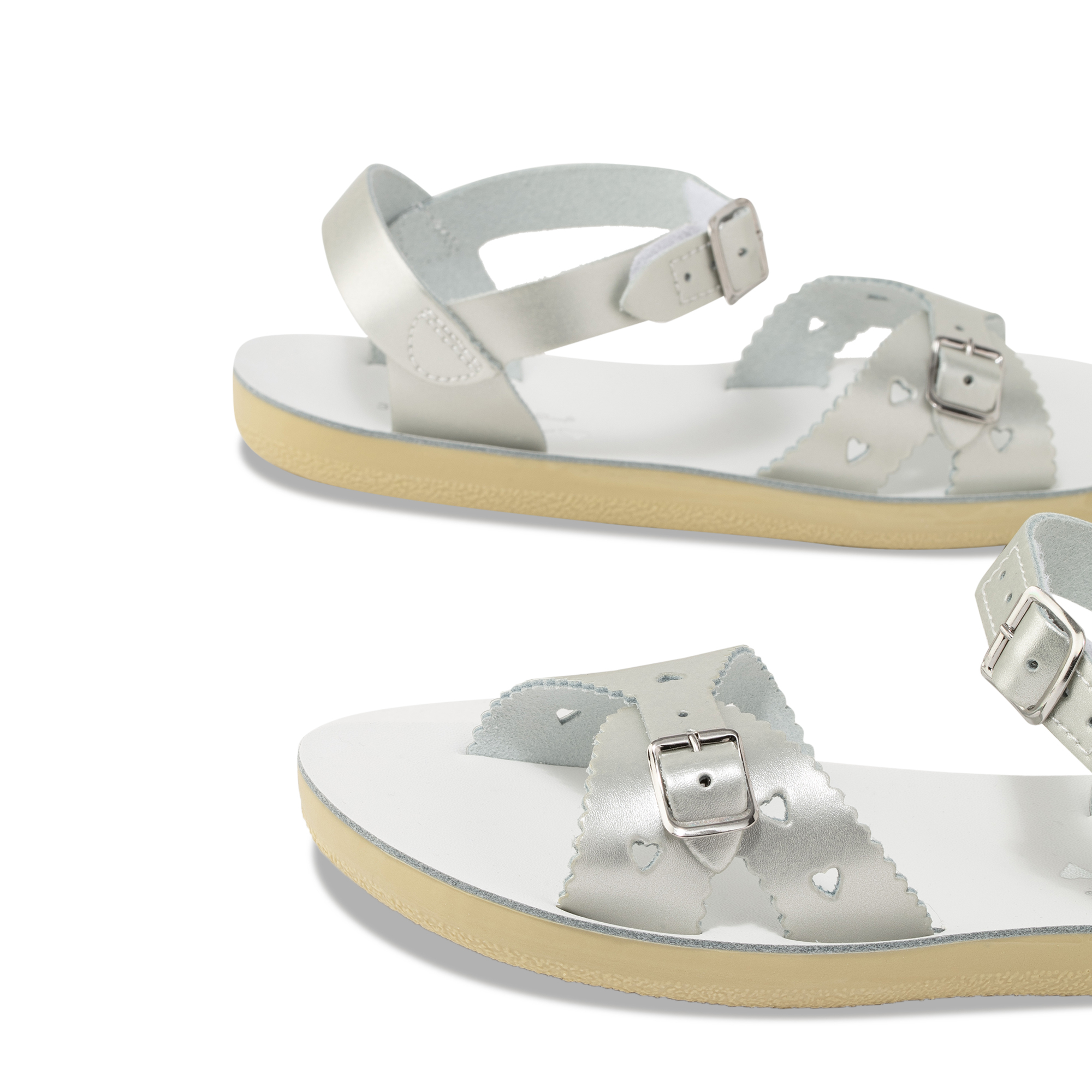 

Sweetheart sandals, Silver