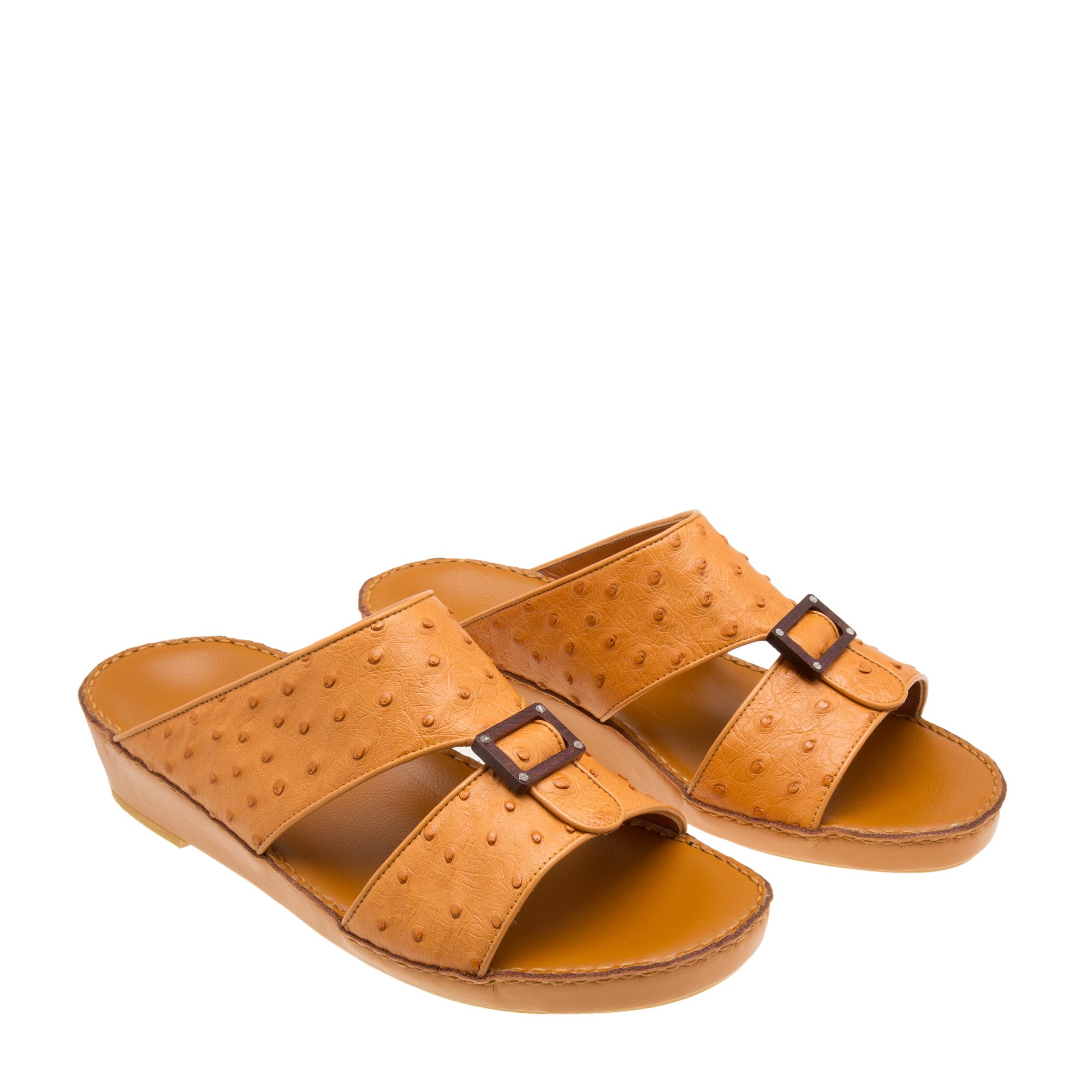 

Arabic ostrich sandals, Brown