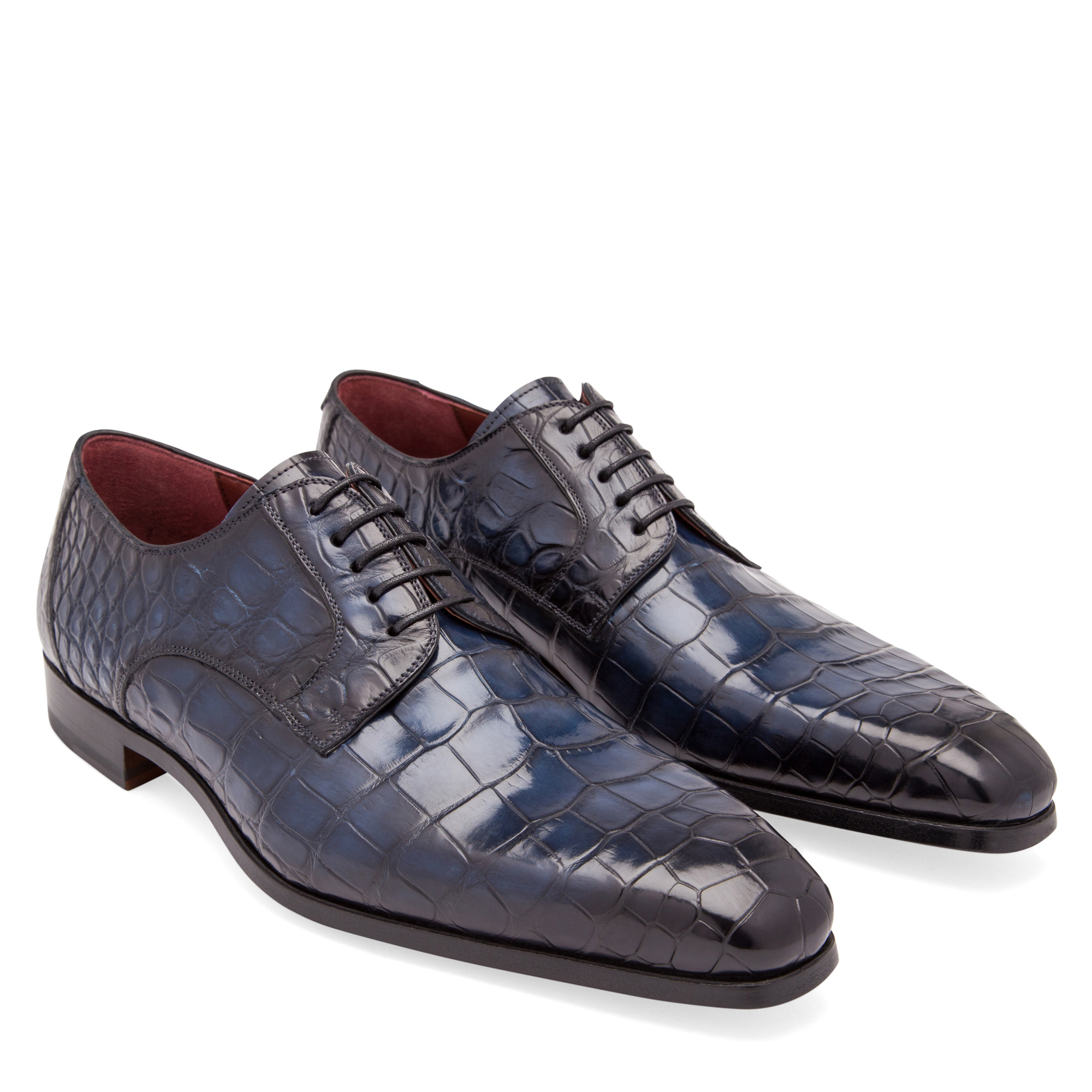 

Alligator leather shoes, Blue