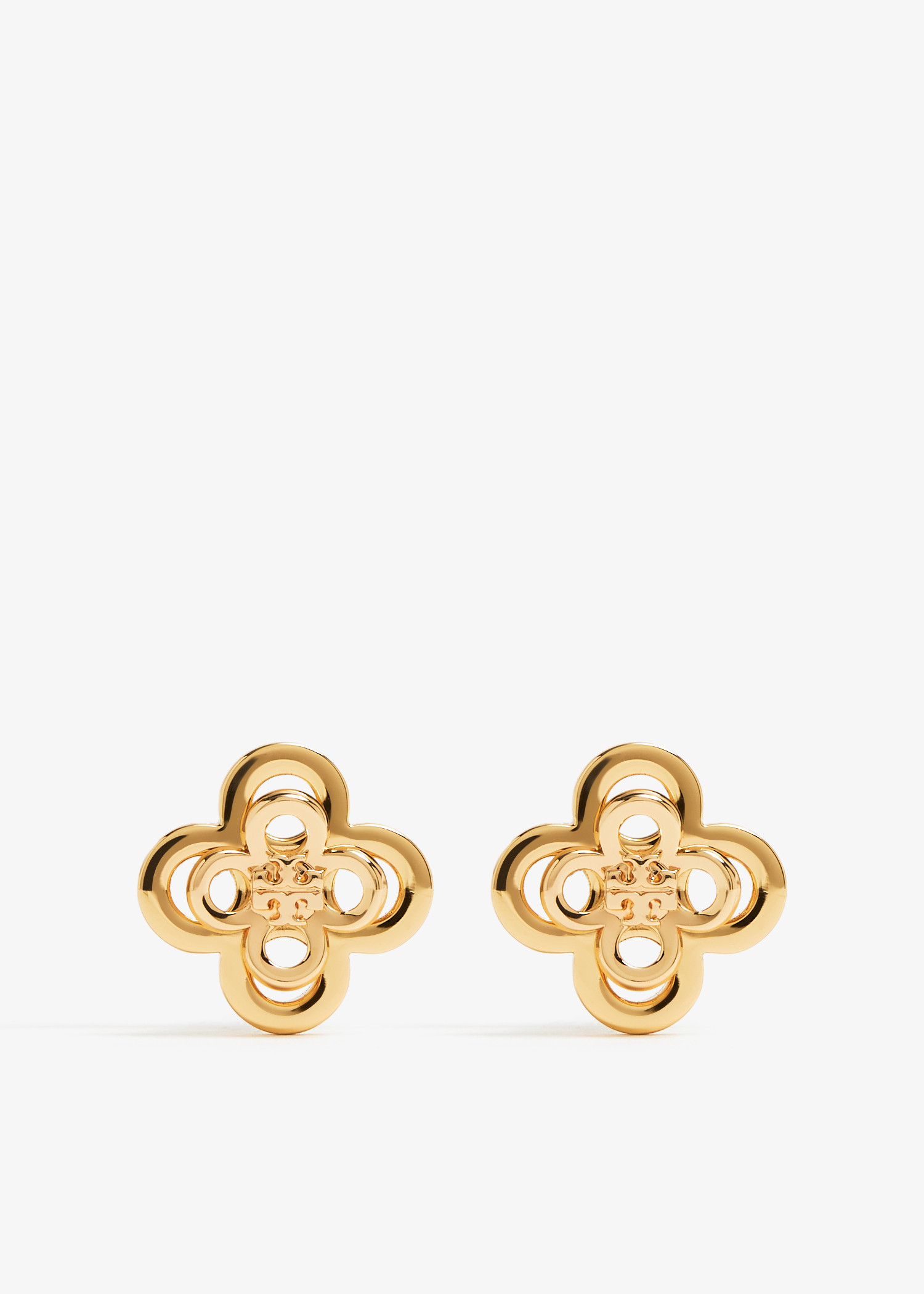 

Kira Clover stacked studs, Gold