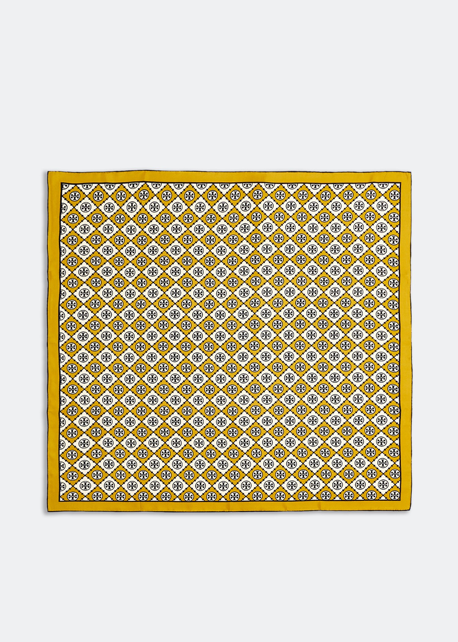 

Checkered T Monogram scarf, Yellow