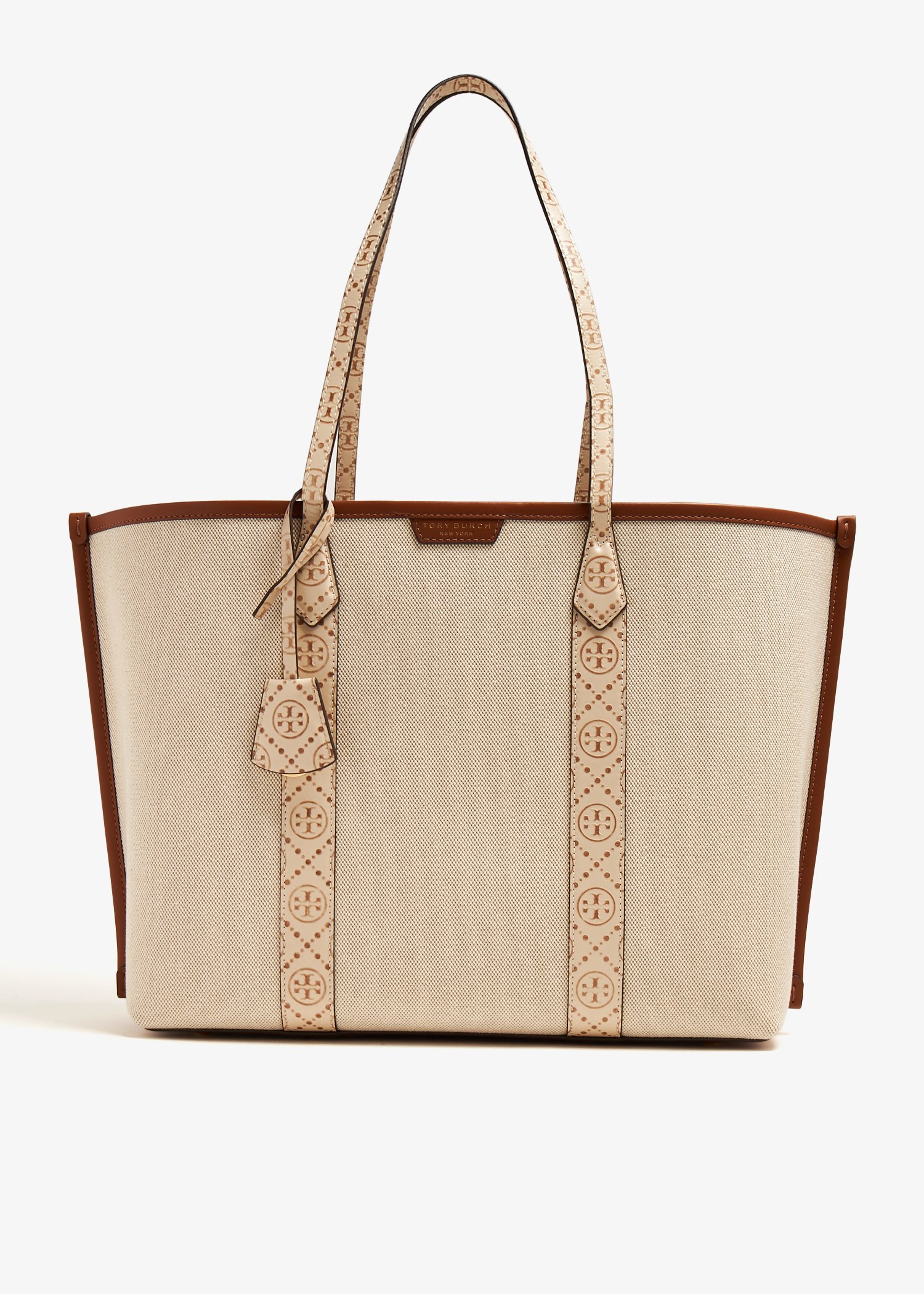 

Perry triple-compartment tote bag, Beige