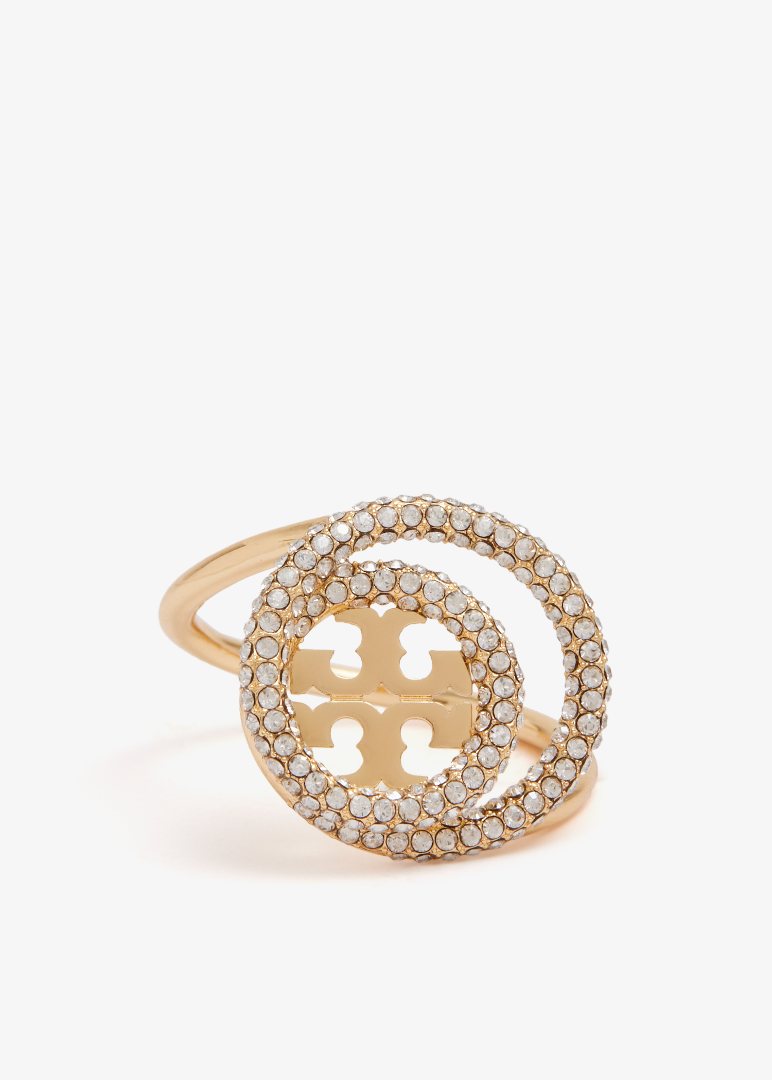 

Miller pavé double ring, Gold